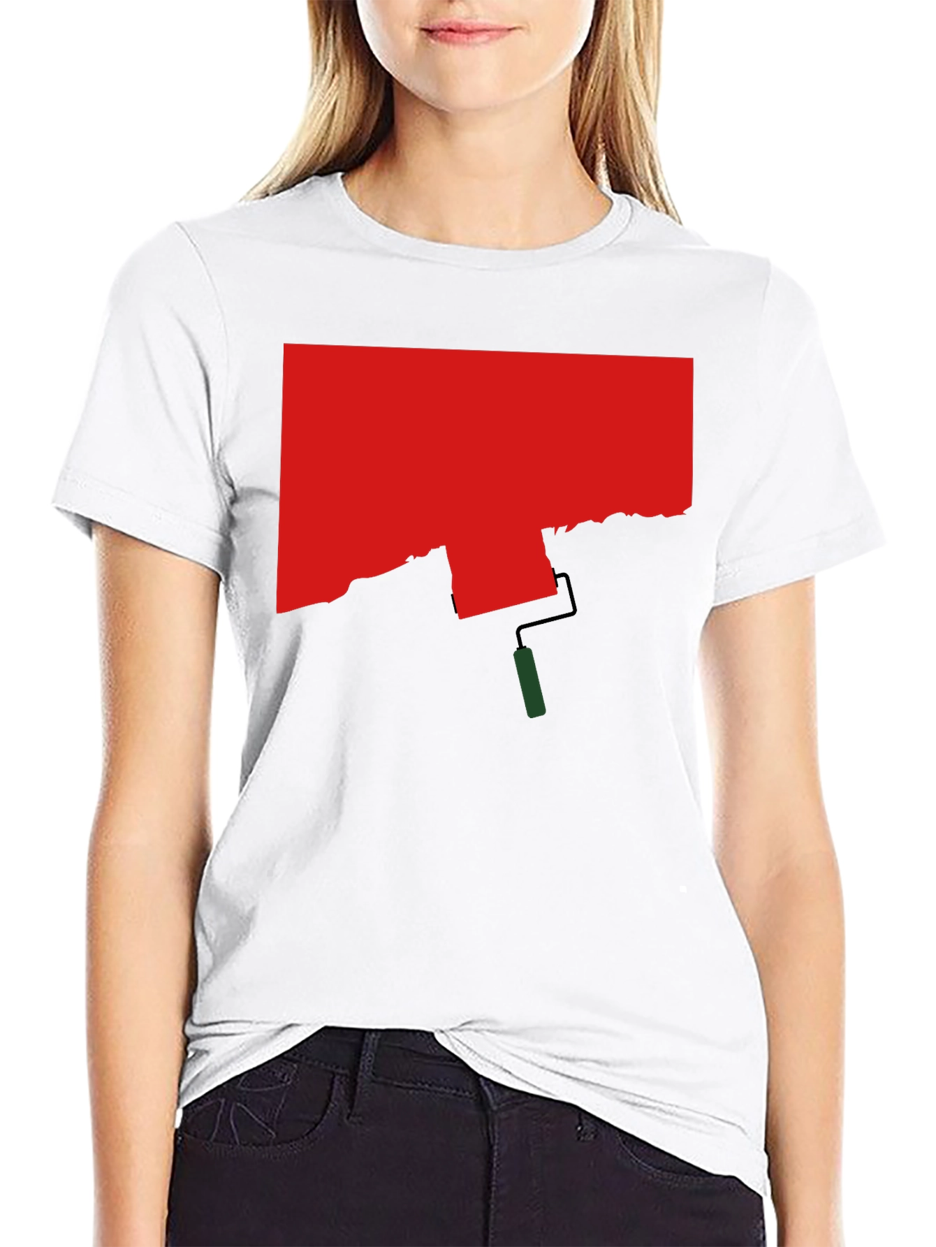 Black Abstract Painter T-Shirt - Artistic Expression view 9