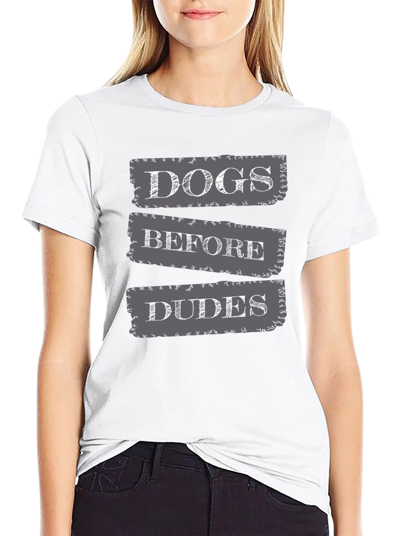 Black Dogs Before Dudes Graphic T-Shirt view 9
