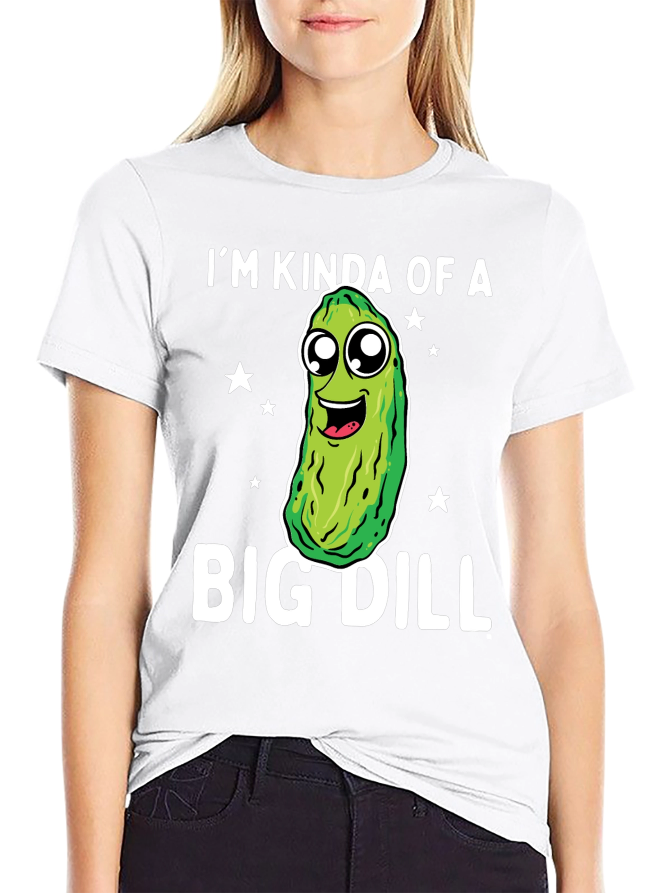 Black Big Dill Funny Graphic T-Shirt view 9