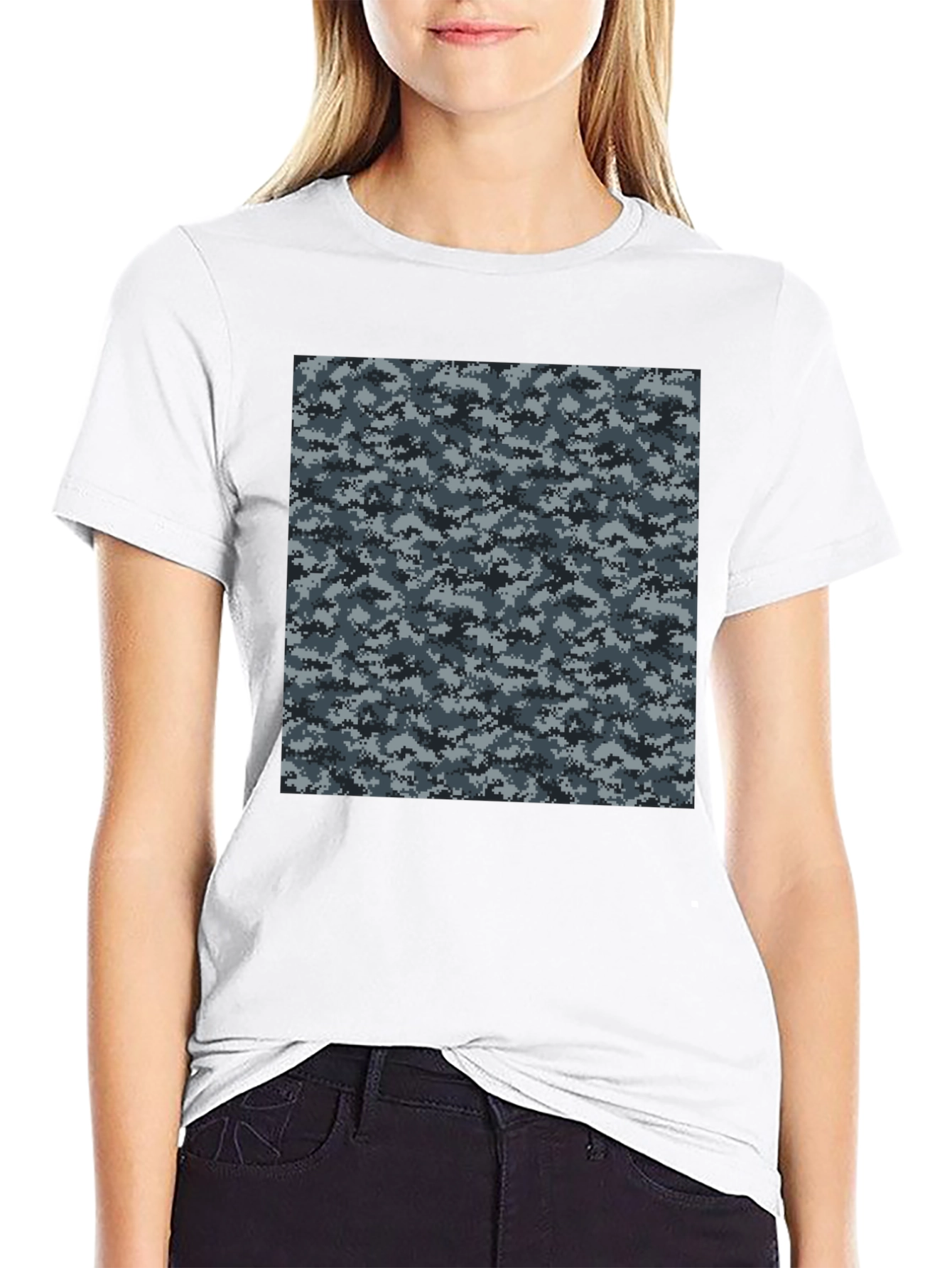 Black Urban Camo Tee - Tactical Style view 9