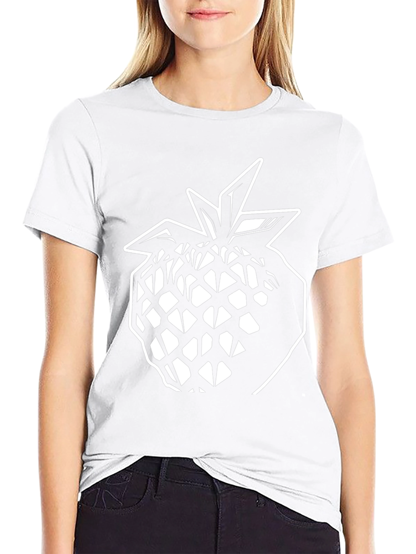 Black Black Pineapple Graphic Tee - Modern Style view 9