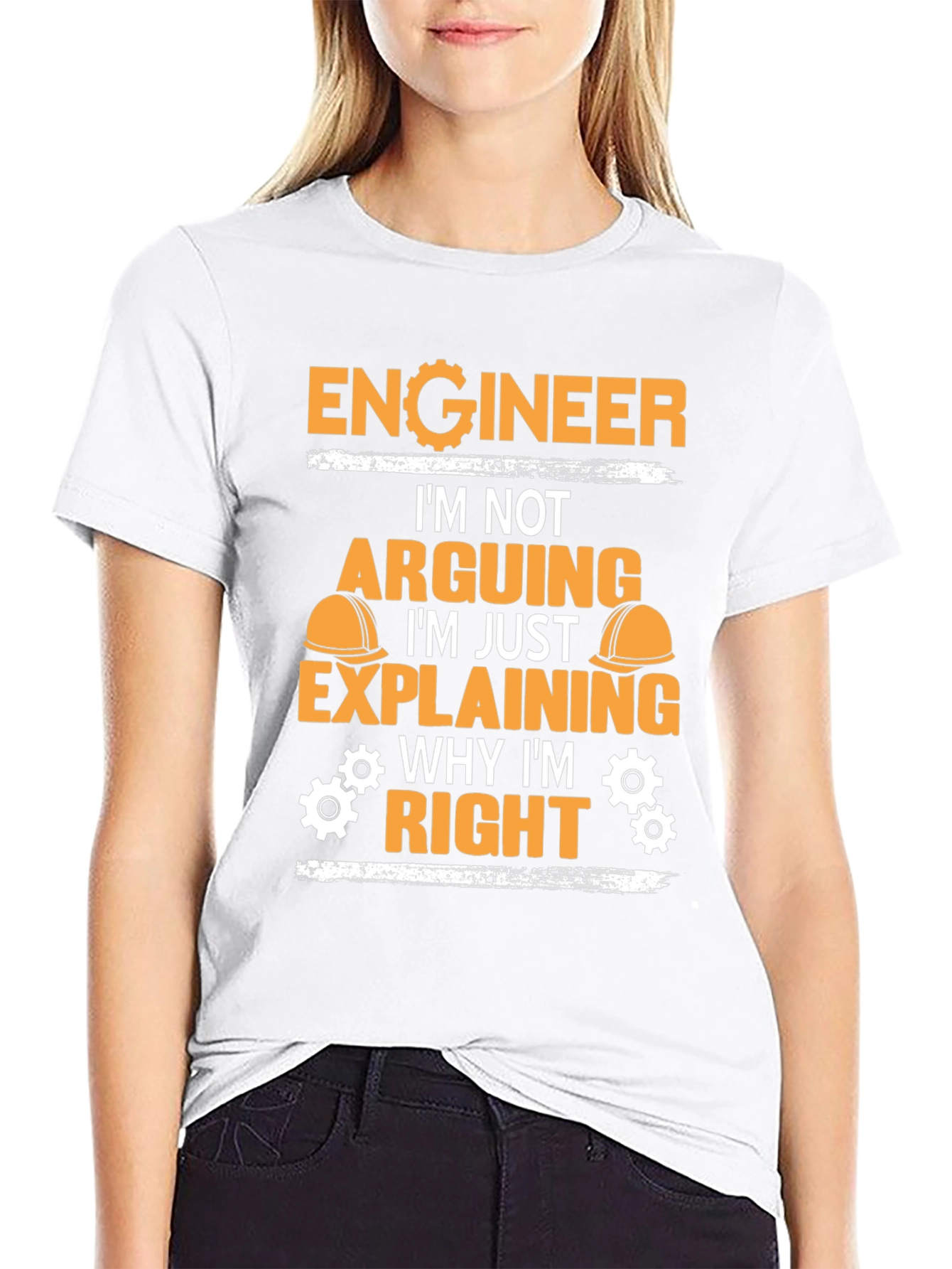 Black Engineer Explaining Why I'm Right Black T-Shirt view 9