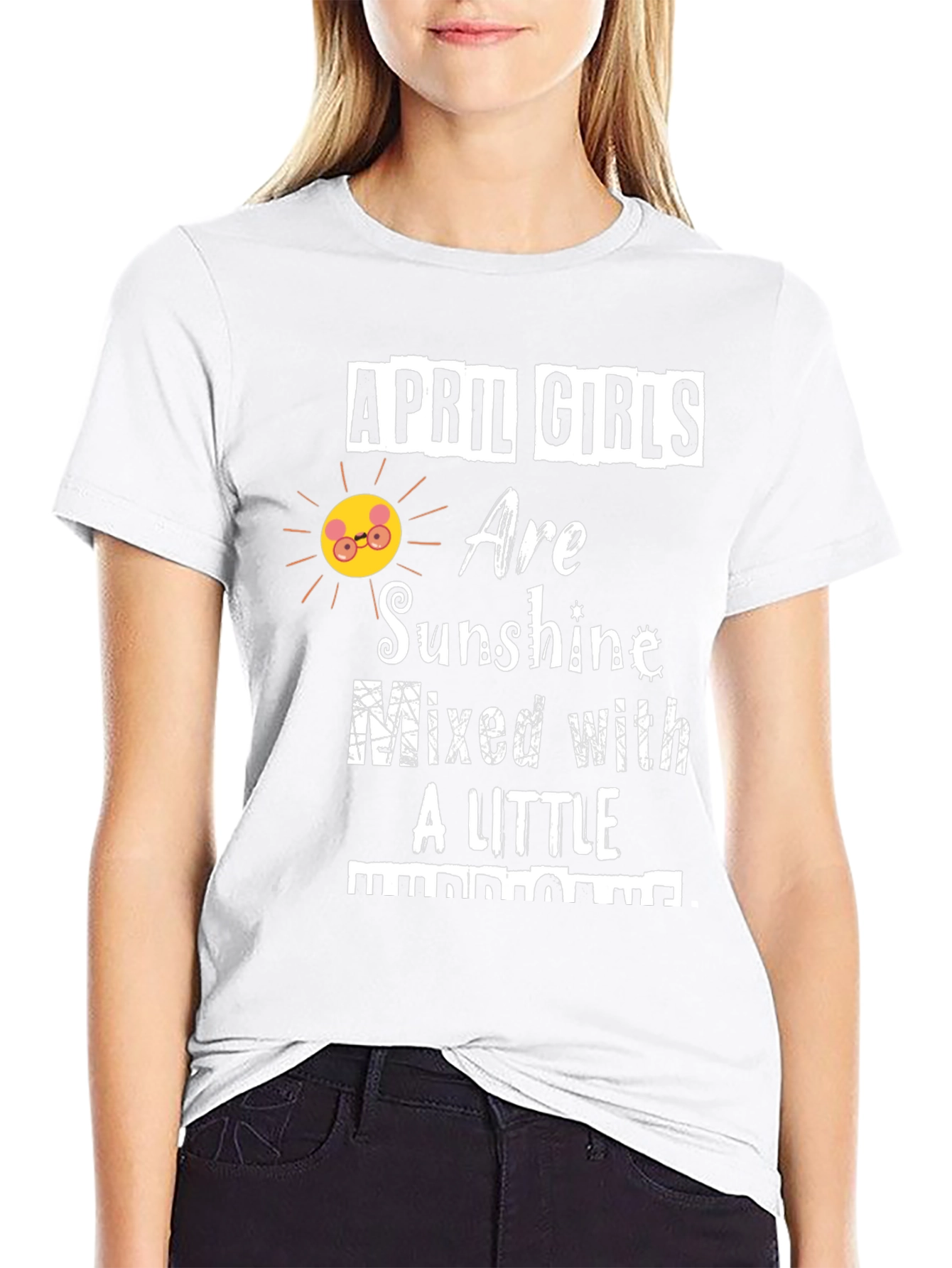 Black April Girls Sunshine & Hurricane Graphic T-Shirt view 9