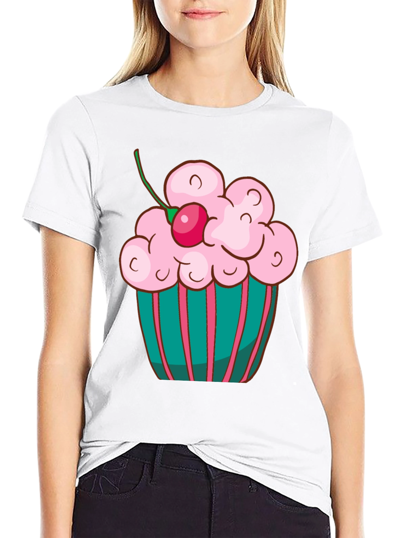Black Cupcake T-Shirt - Sweet Treat Tee view 9