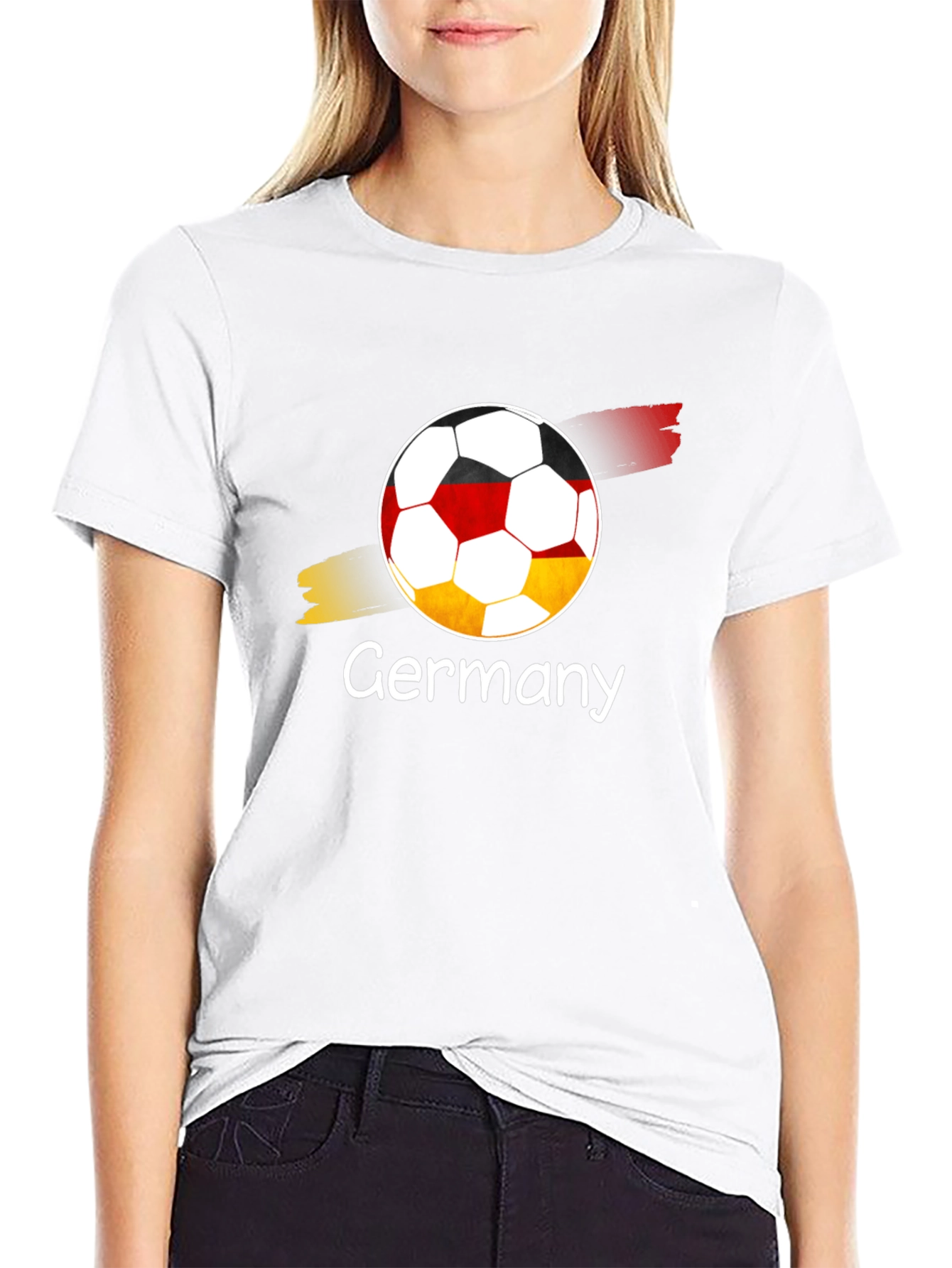 Black Germany Soccer T-Shirt - Black Graphic Tee view 9