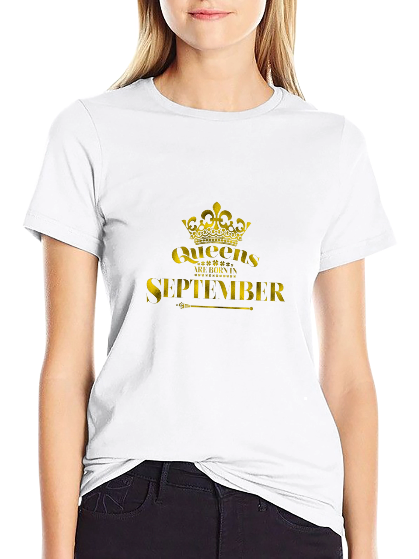 Black Queens are Born in September T-Shirt view 9