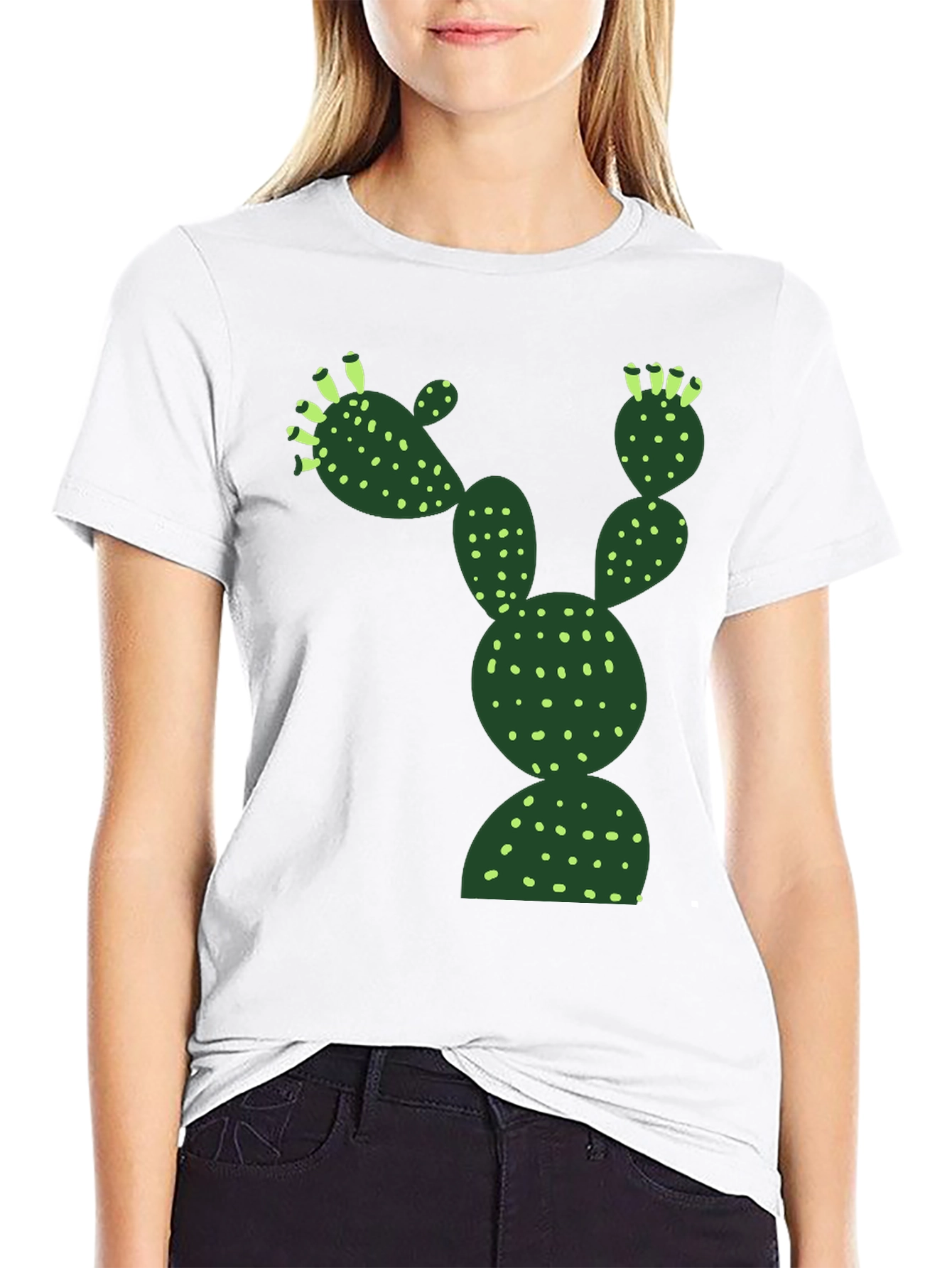 Black Cactus Graphic Tee - Desert Humor T-Shirt view 9