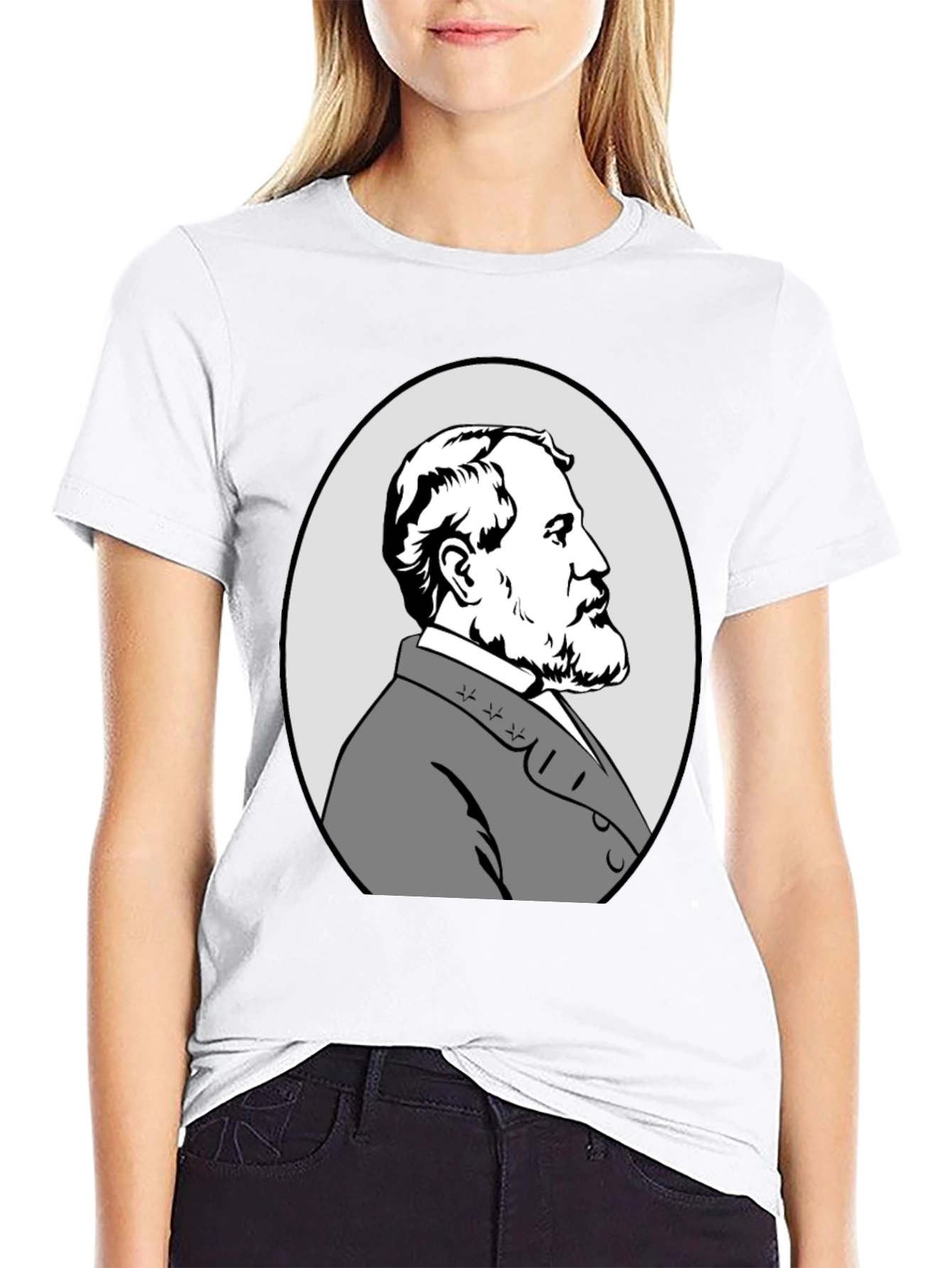 Black Robert E. Lee Graphic T-Shirt view 9