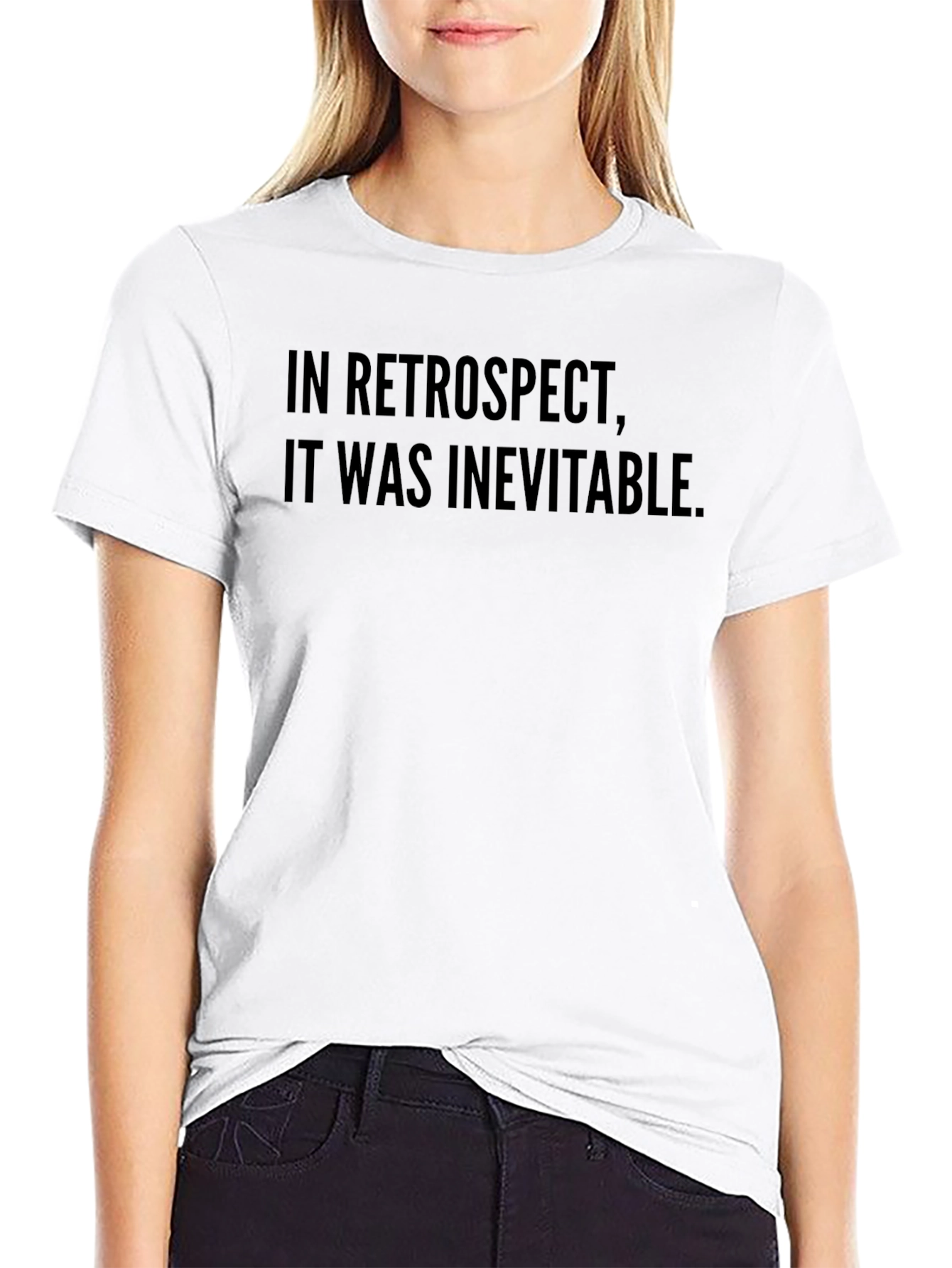 Black Retrospect Inevitable T-Shirt - Soft Cotton Blend Tee view 9