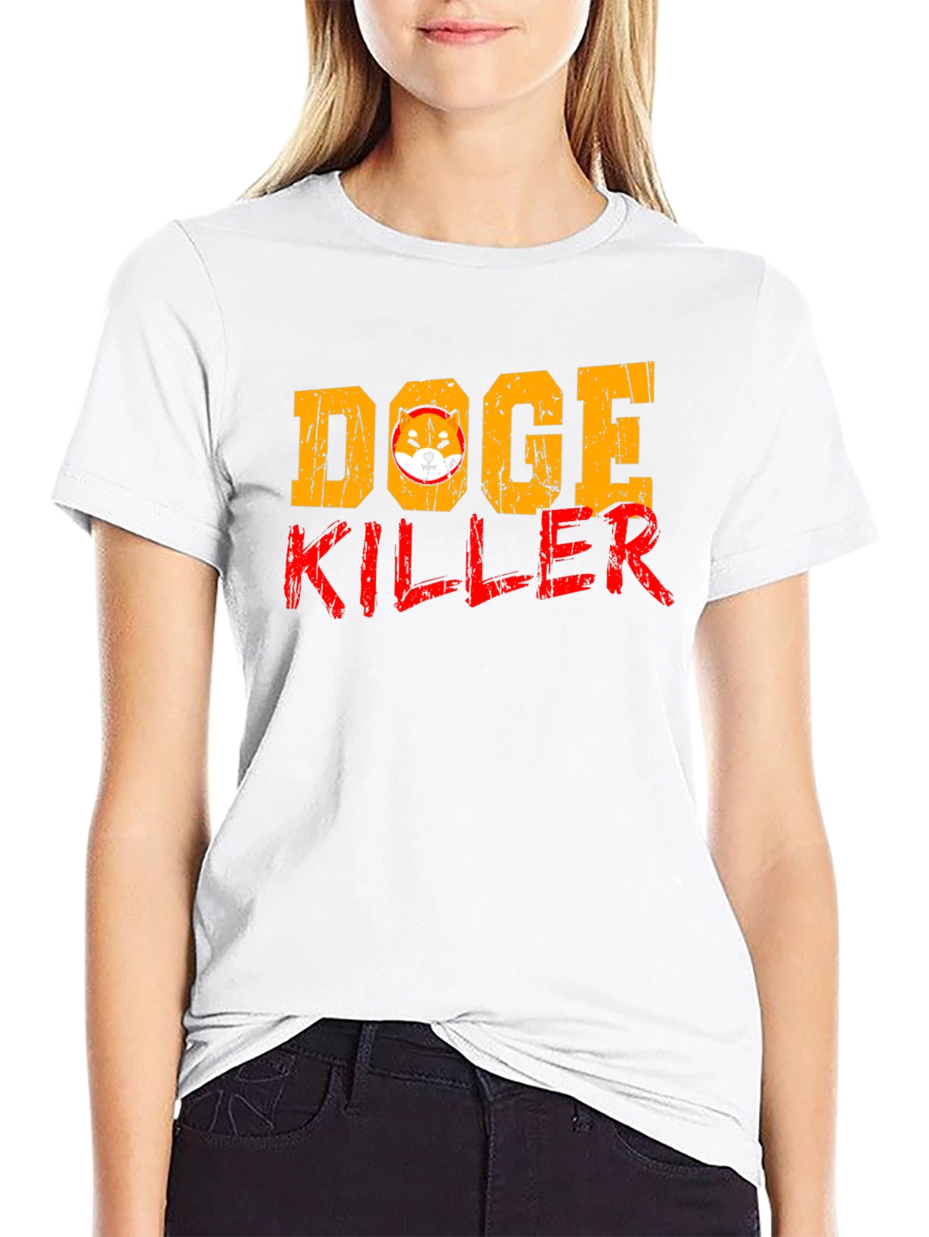 Black Doge Killer Graphic Tee - Black Short Sleeve Shirt view 9