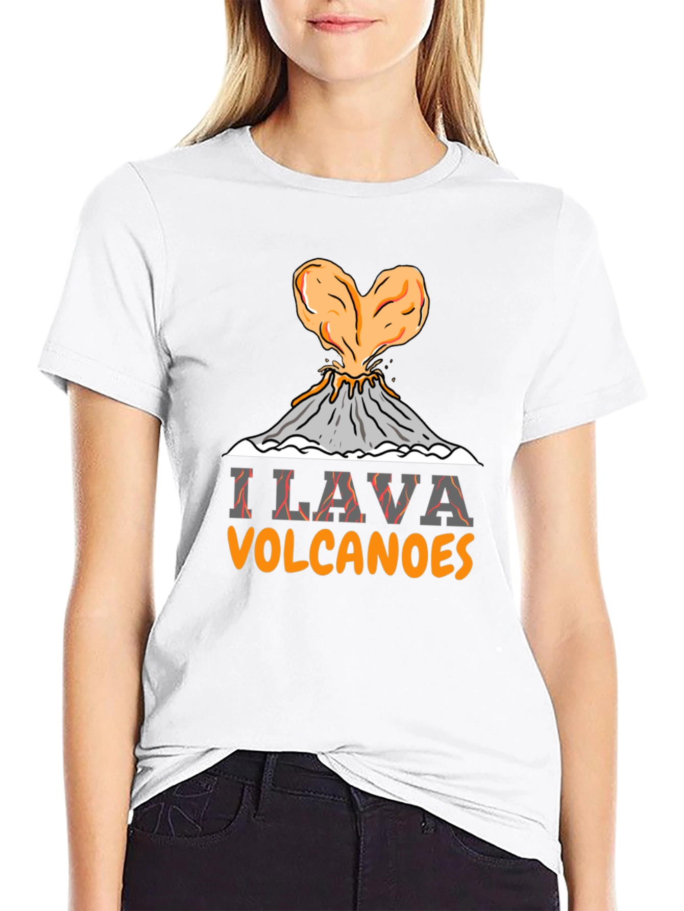 Black I Lava Volcanoes Graphic Tee view 9
