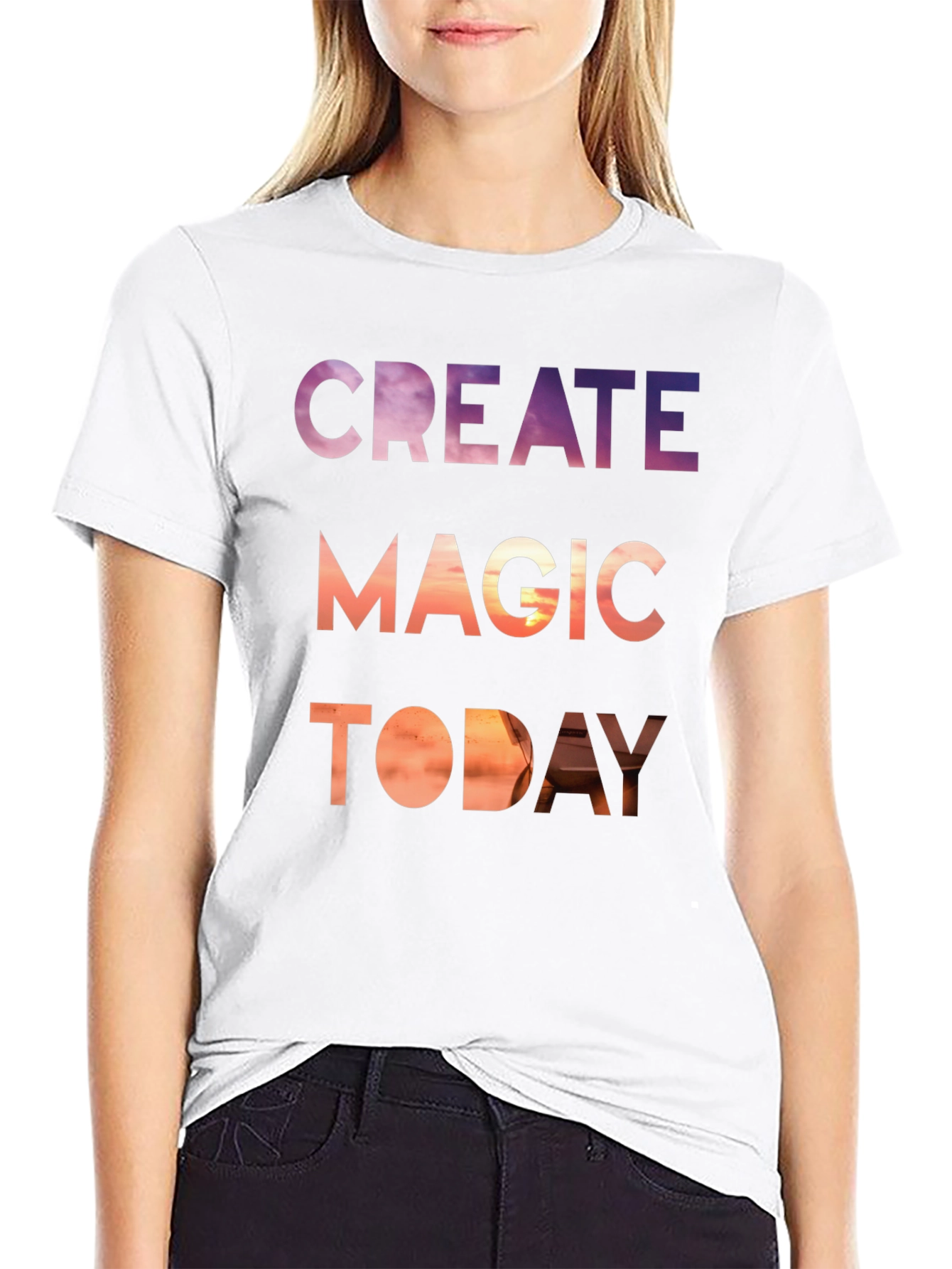 Black Create Magic Today Graphic Tee - Stylish Comfort view 9