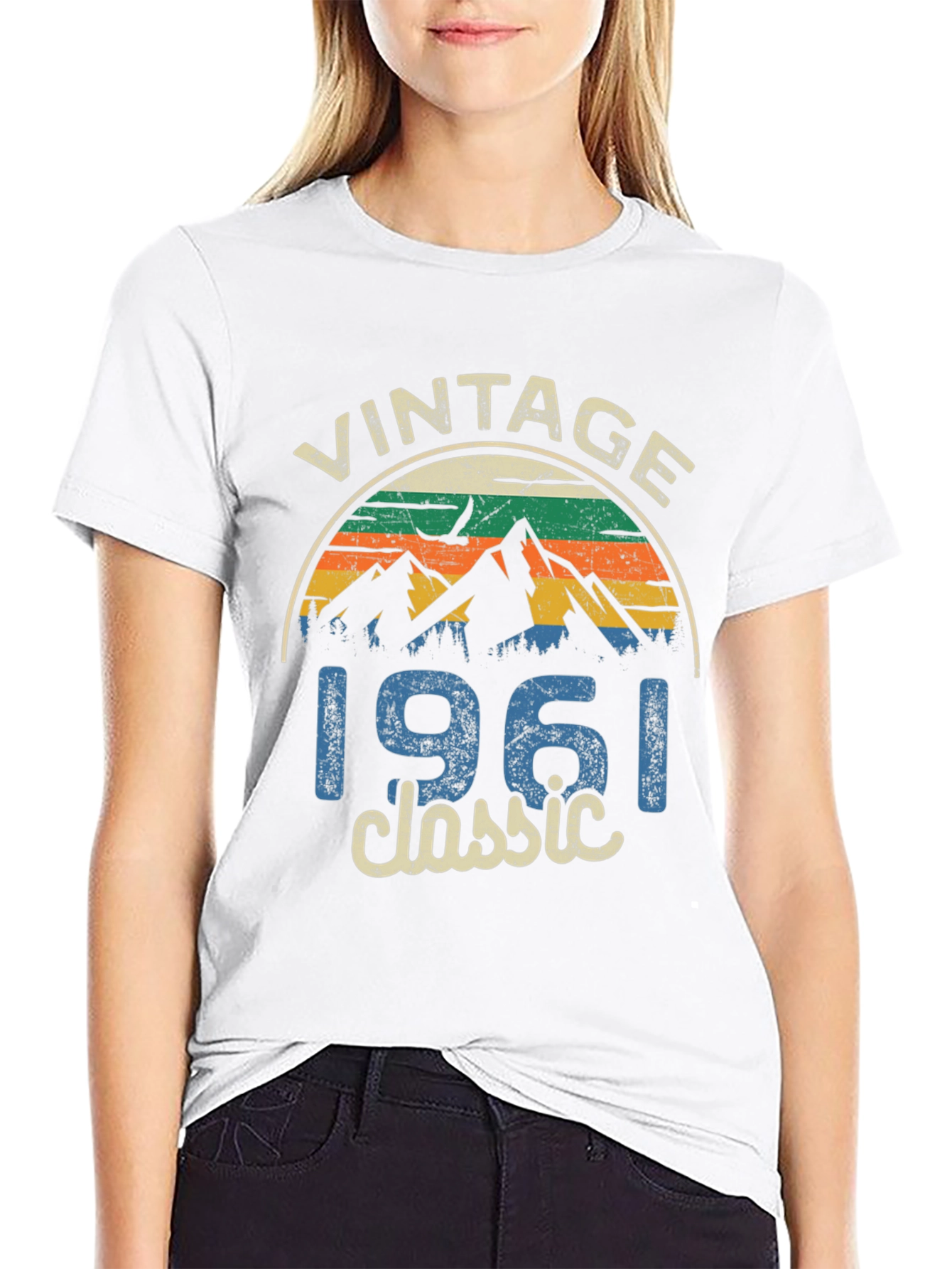 Black Vintage 1961 Classic Graphic T-Shirt view 9