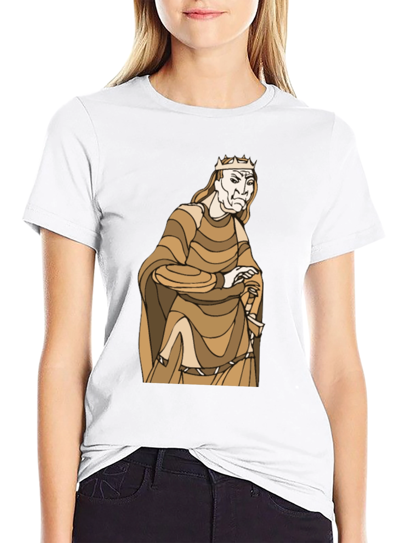 Black King Graphic Black T-Shirt view 9