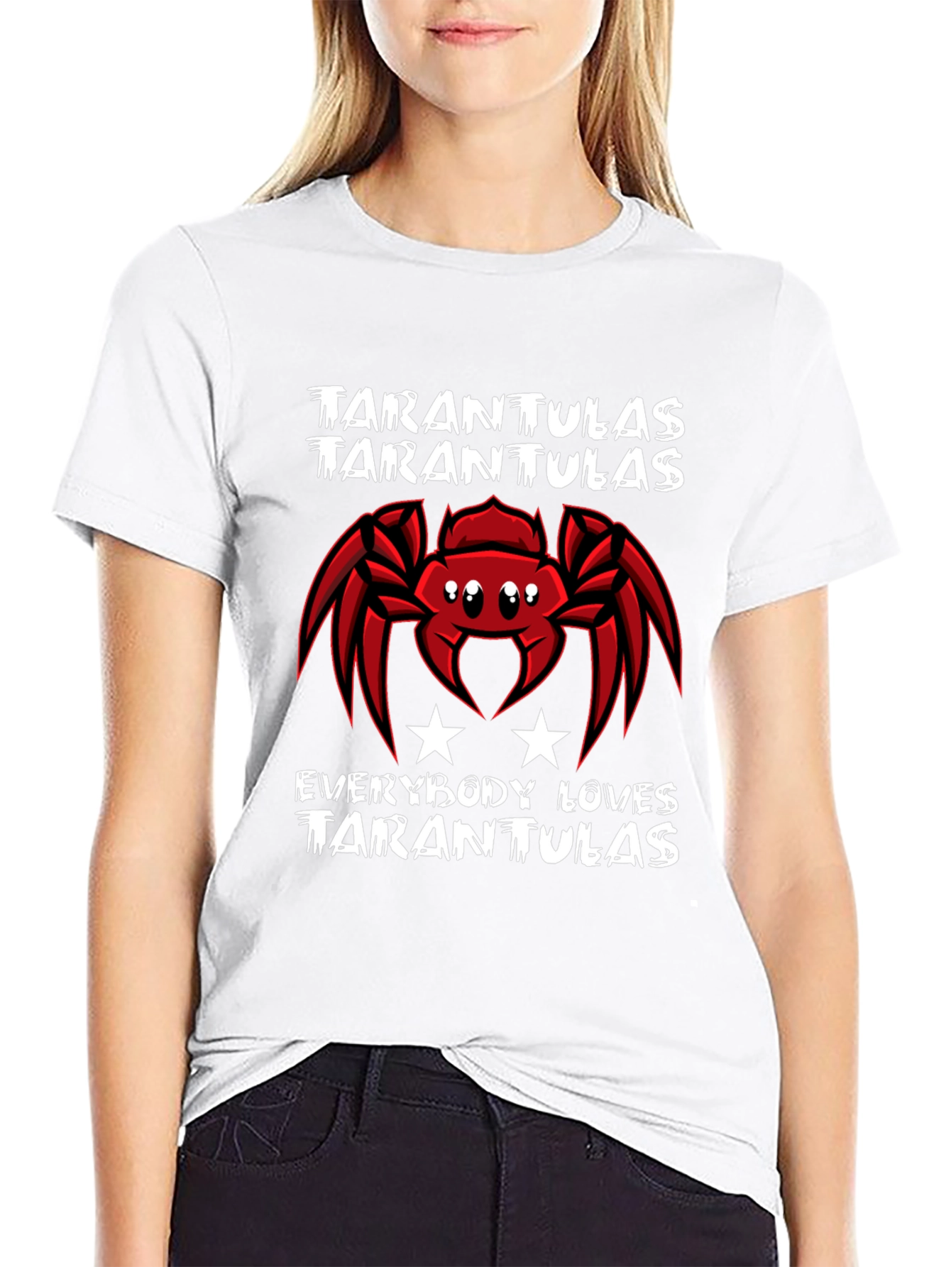 Black Tarantulas Graphic Tee - Everybody Loves Tarantulas T-Shirt view 9