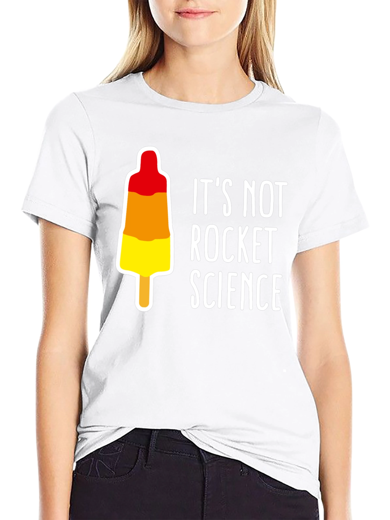 Black It's Not Rocket Science T-Shirt view 9