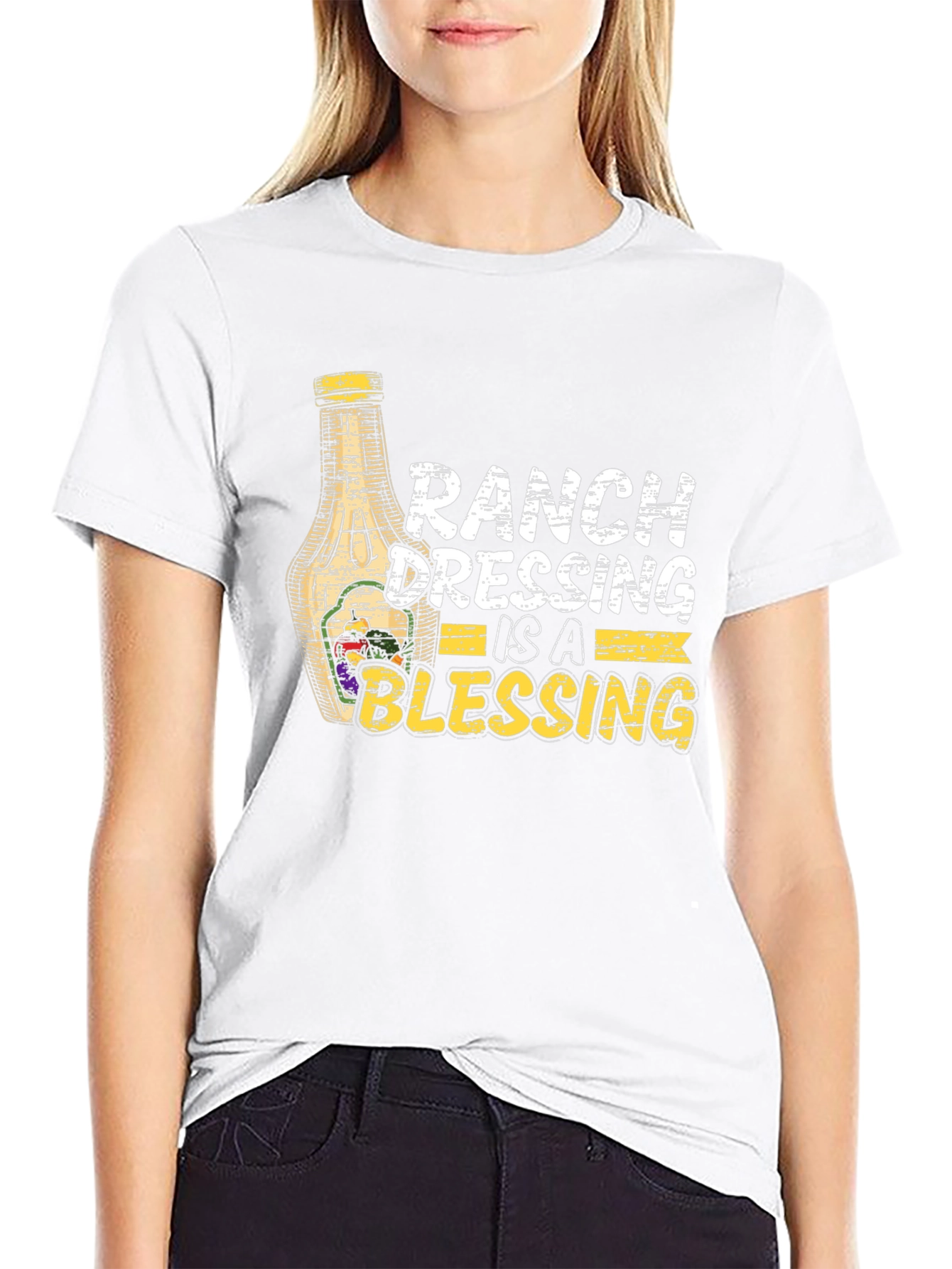 Black Ranch Dressing is a Blessing Graphic Tee view 9