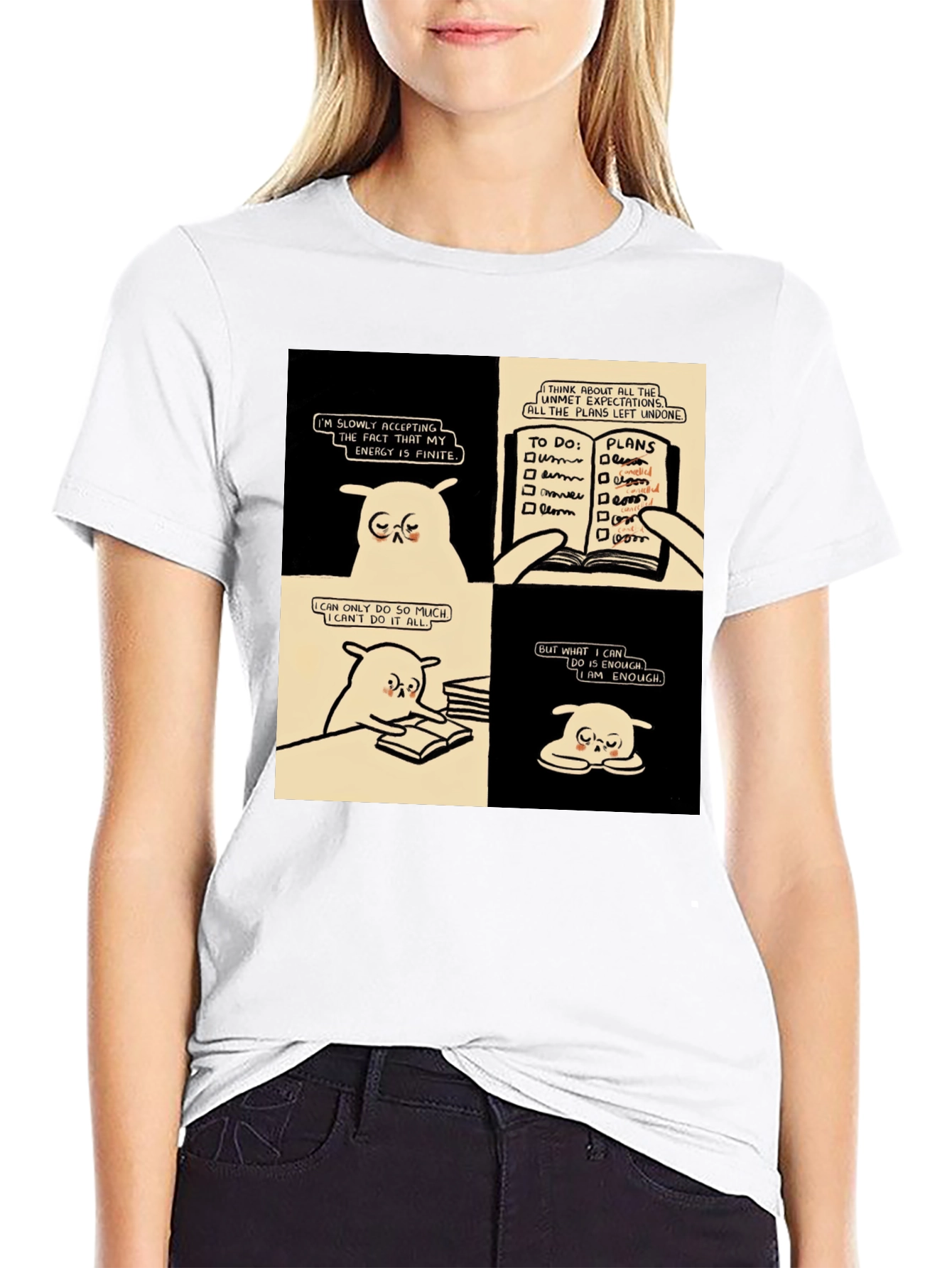 Black Accepting Finite Energy Black T-Shirt view 9