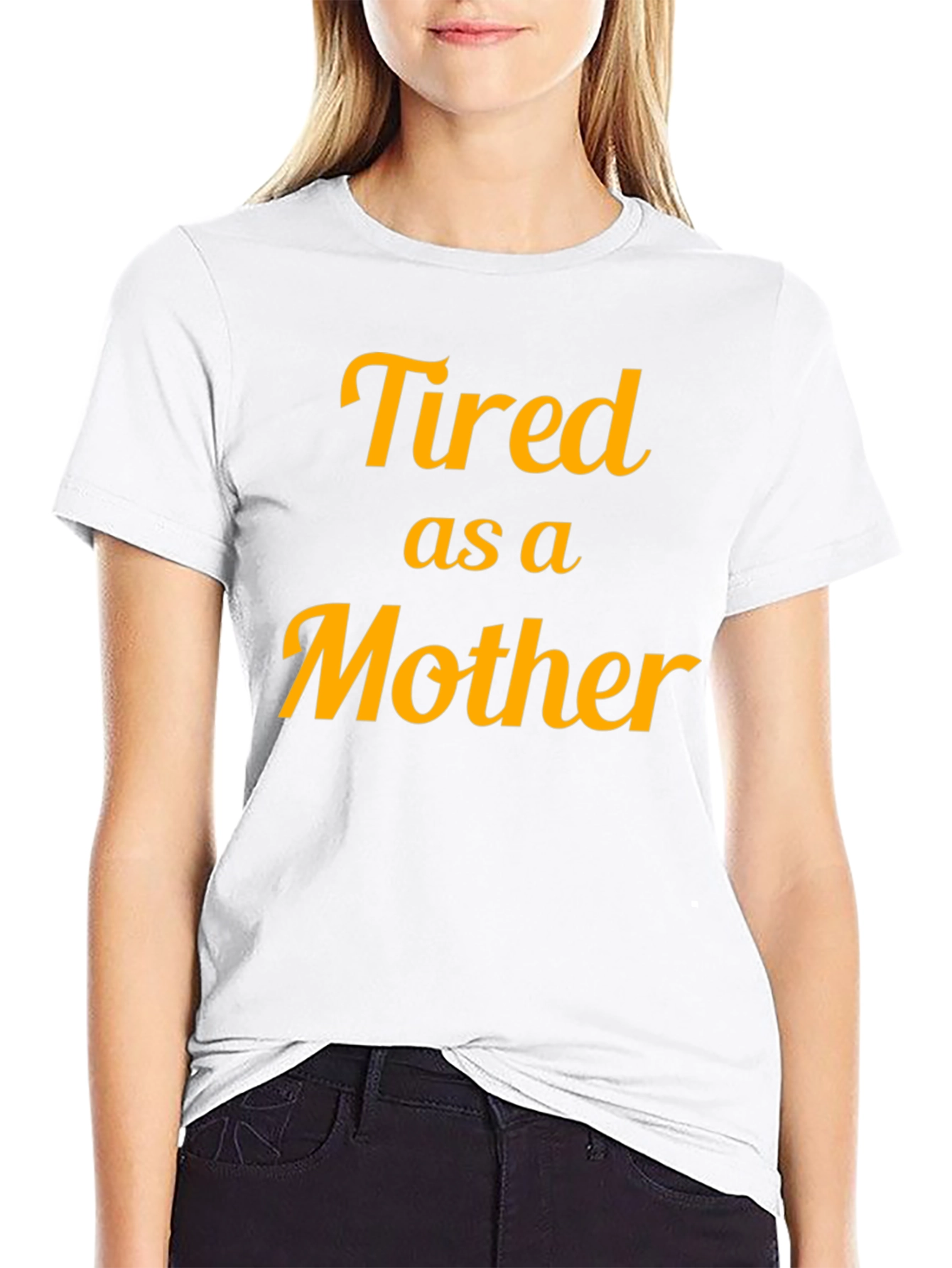 Black Tired as a Mother Black Tee view 9