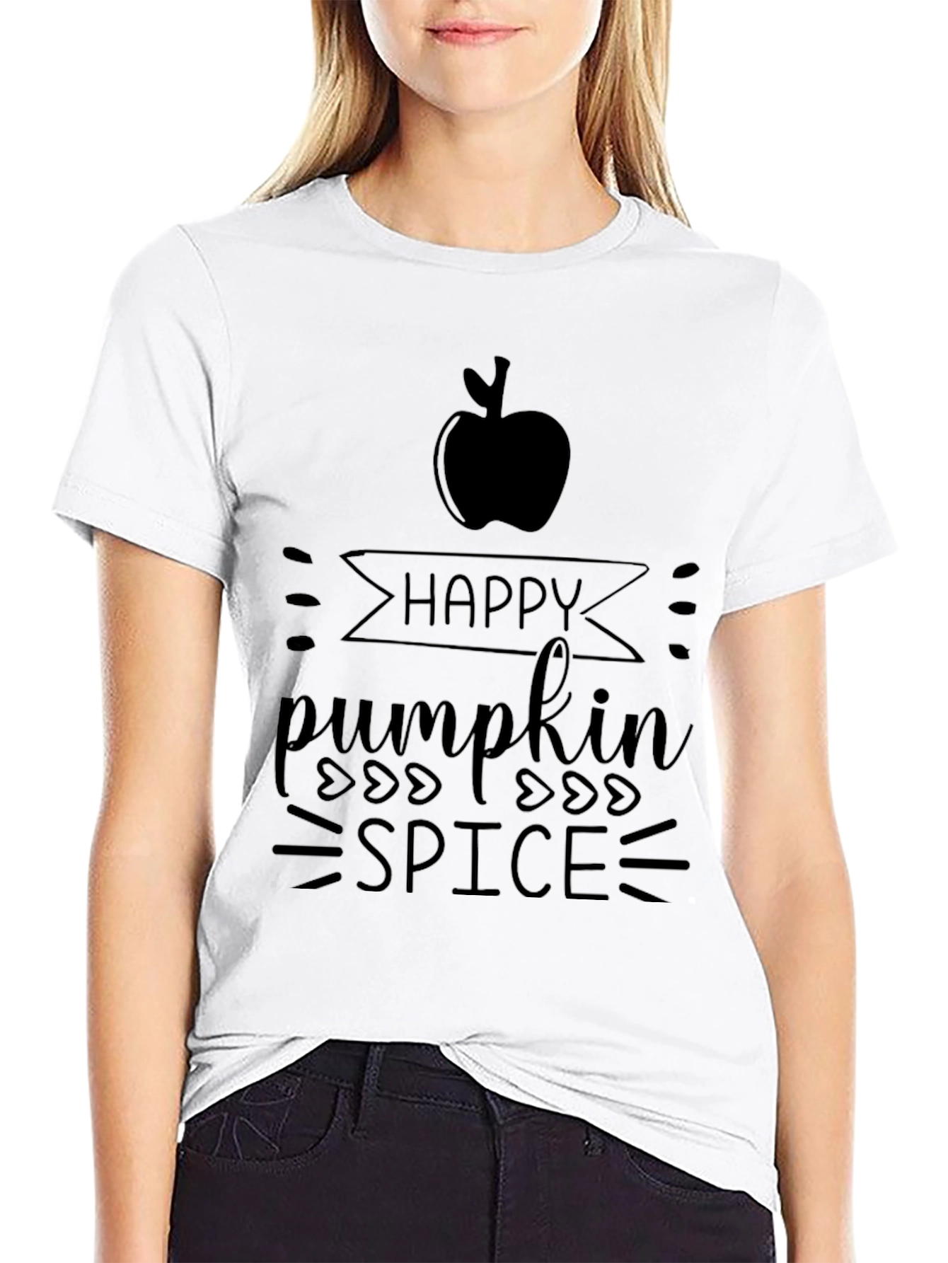 Black Happy Pumpkin Spice Graphic Tee view 9