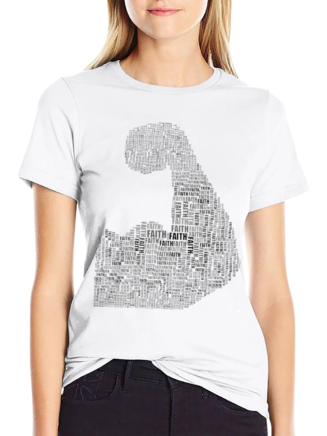 Black Faith Inspired Graphic Tee view 9