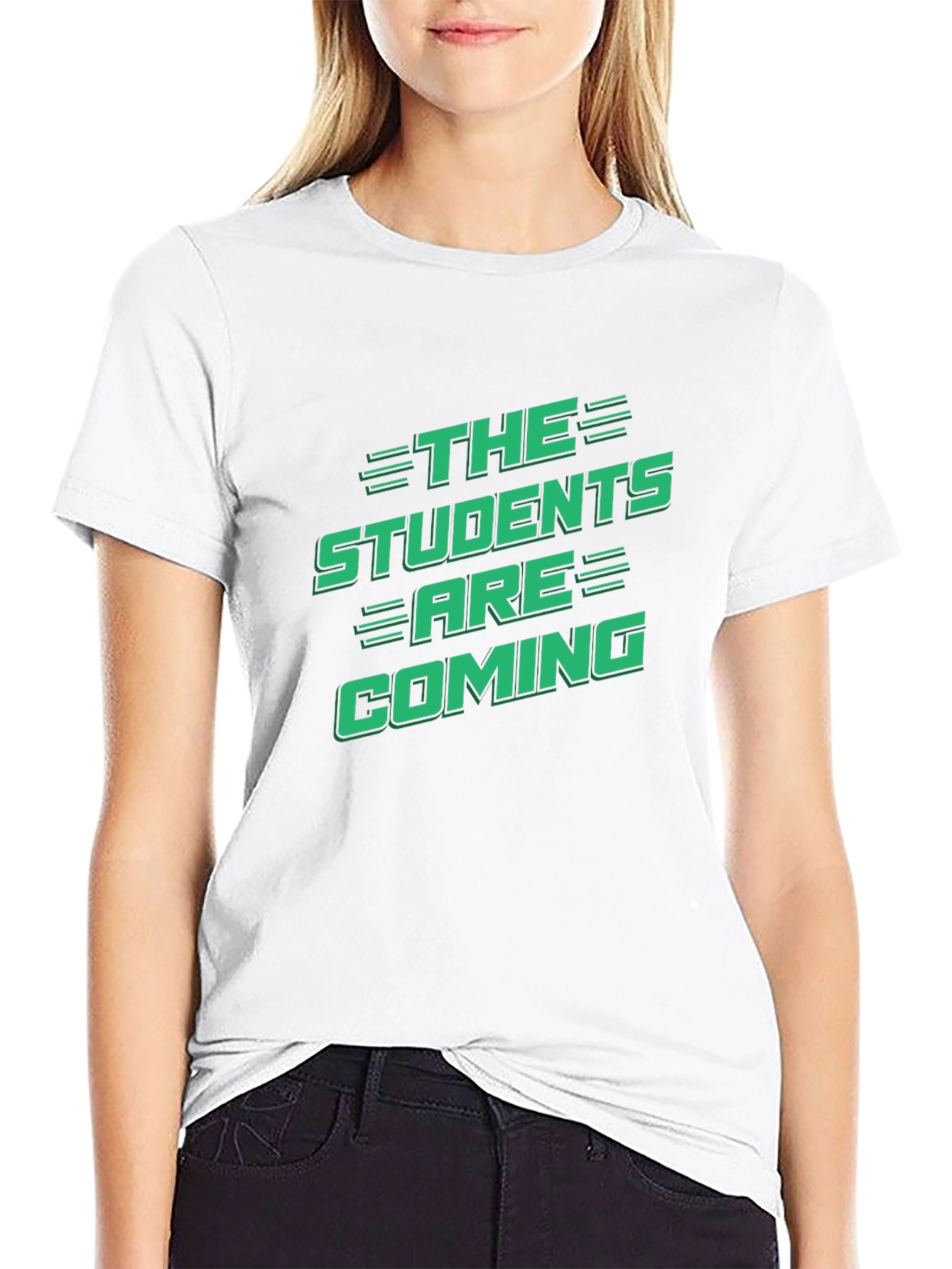 Black The Students Are Coming Graphic T-Shirt view 9