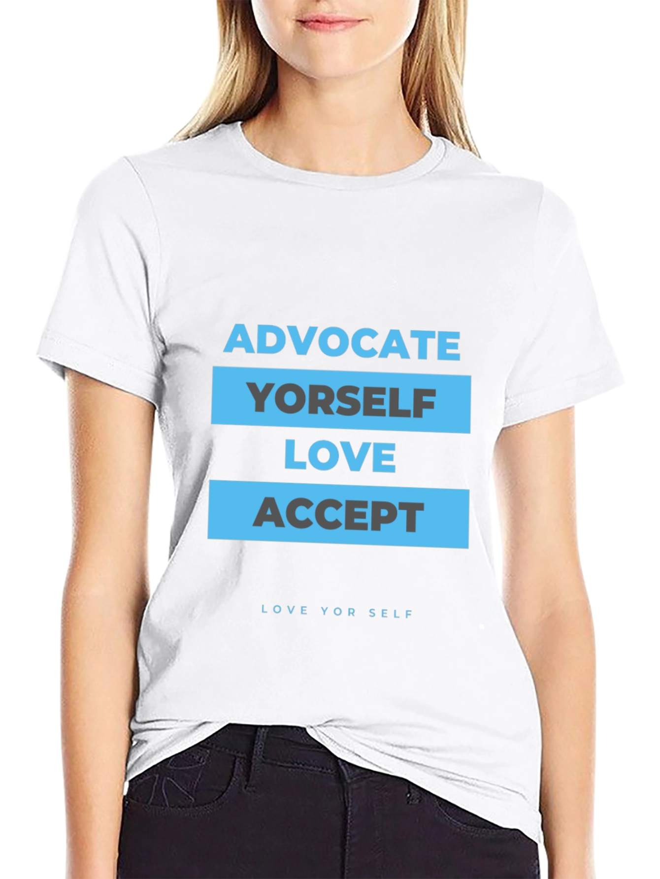 Black Advocate Yourself T-Shirt: Love and Acceptance Message view 9