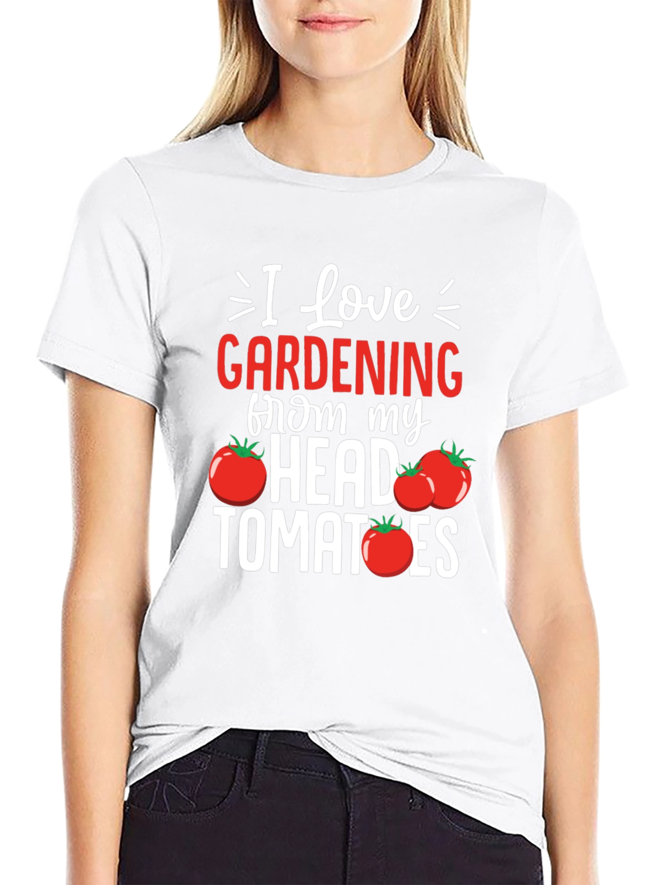 Black Gardening Tomato T-Shirt view 9