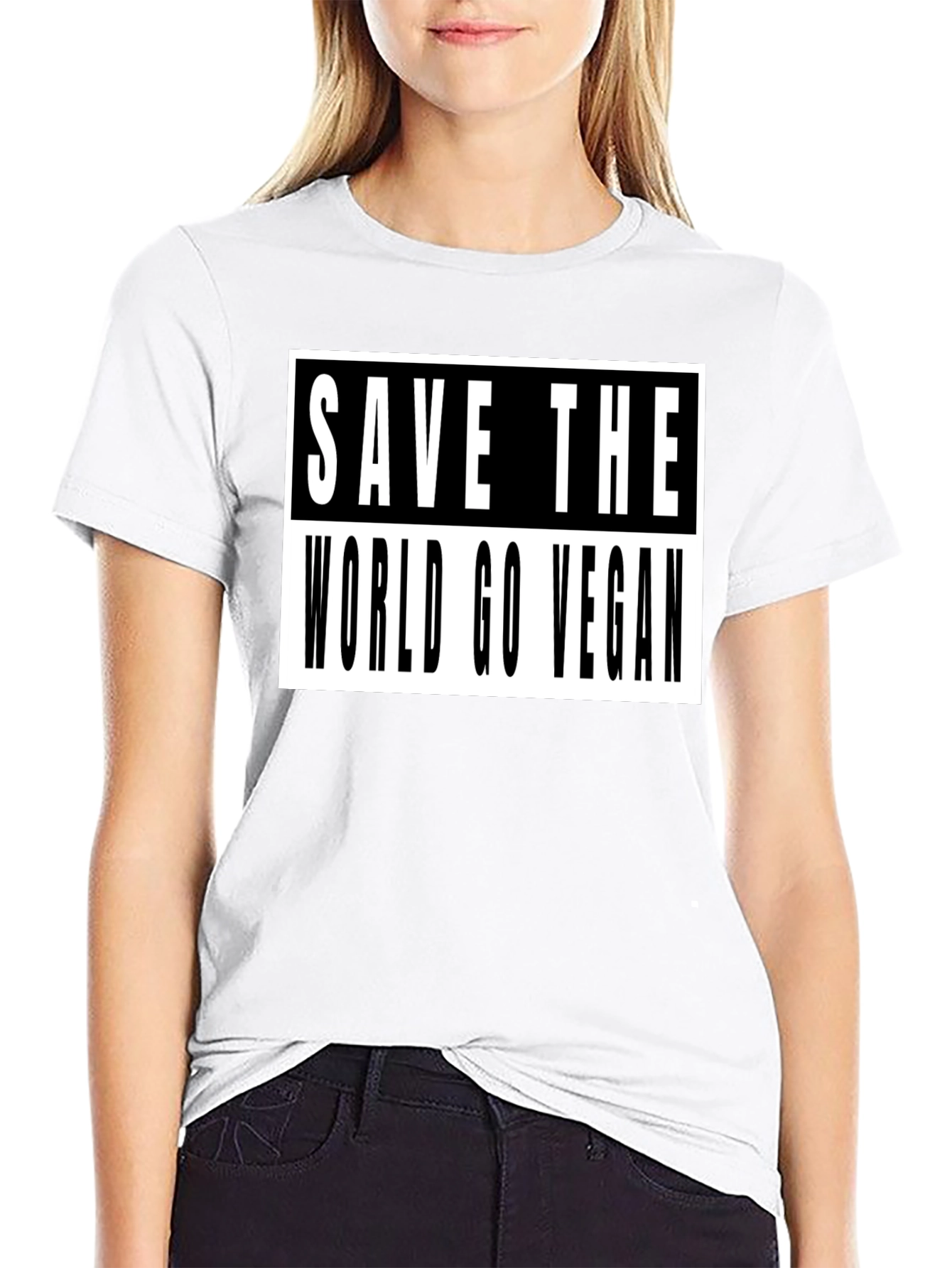 Save The World Go Vegan T-Shirt - 9
