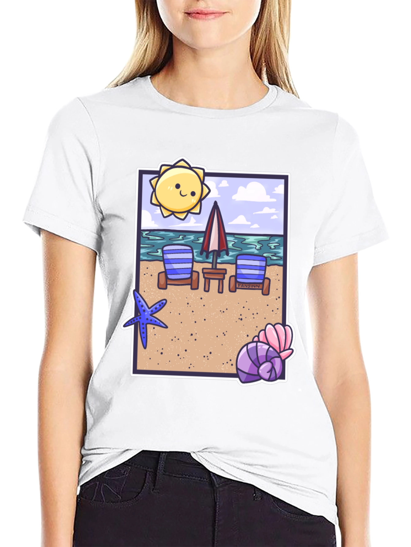 Black Beach Vibes T-Shirt: Summer Holiday Tee view 9