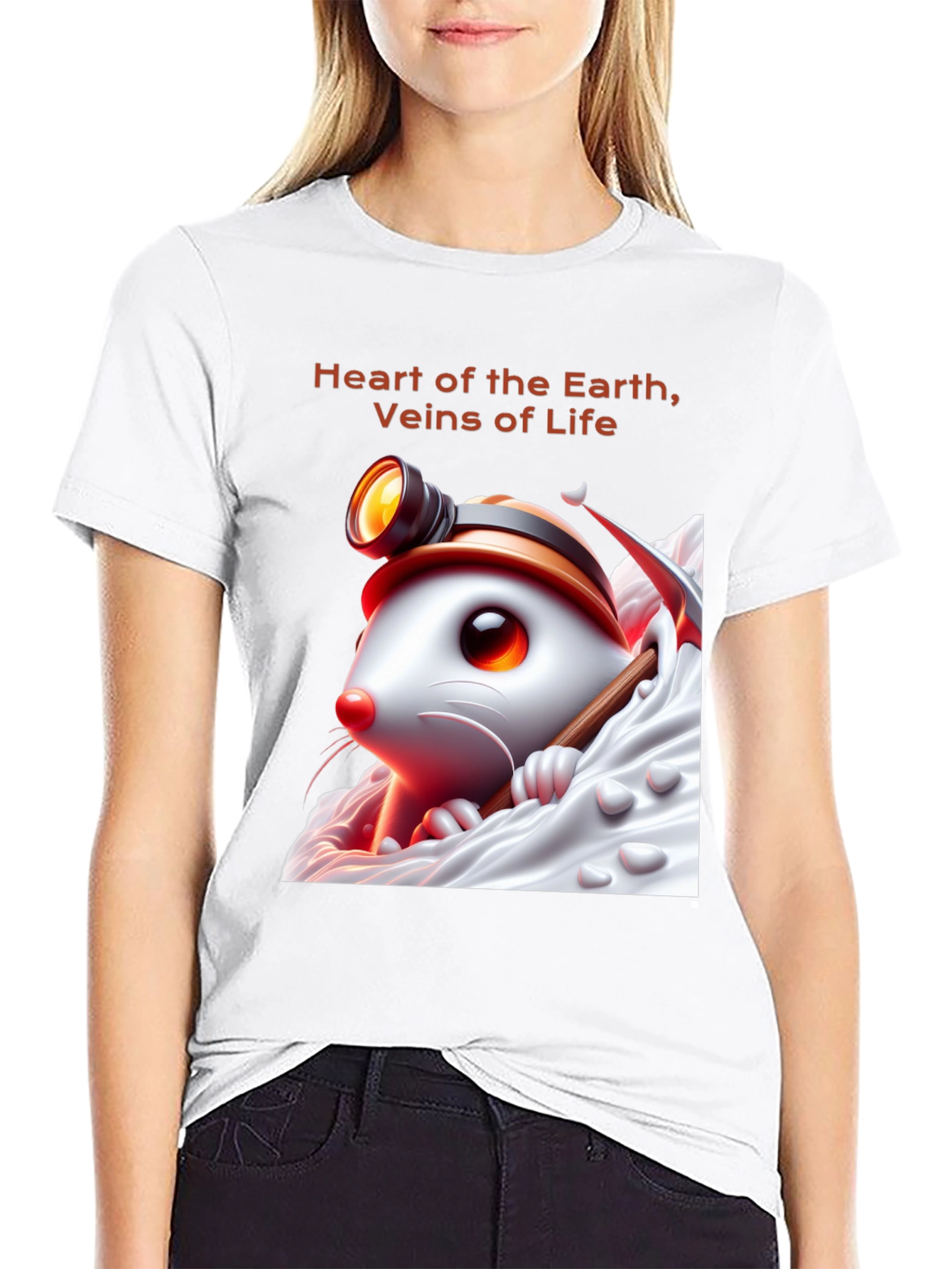 Black Heart of the Earth Graphic Tee view 9