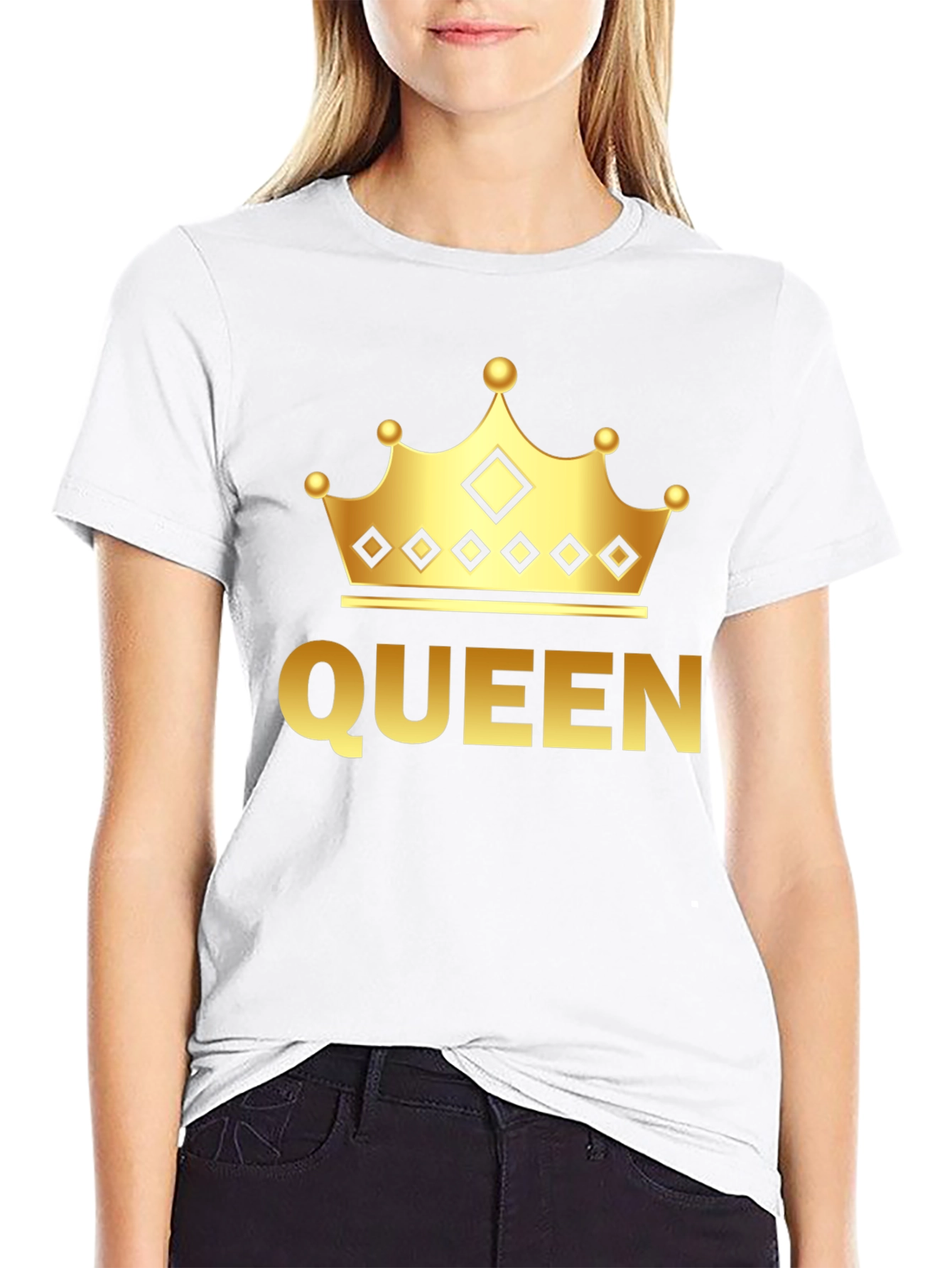 Black Queen Crown Graphic Tee view 9