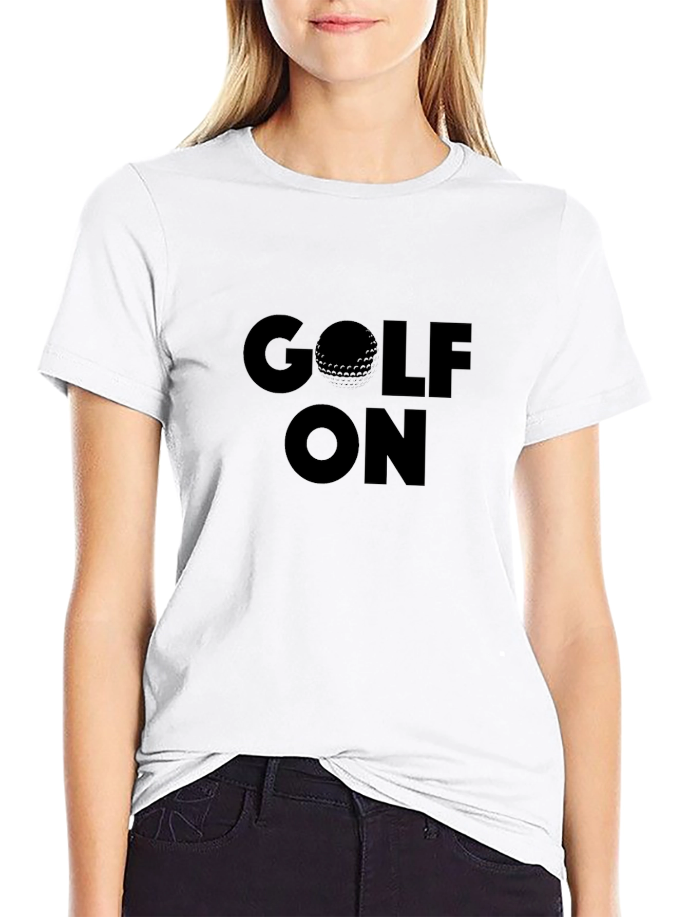 Black Golf On T-Shirt view 9