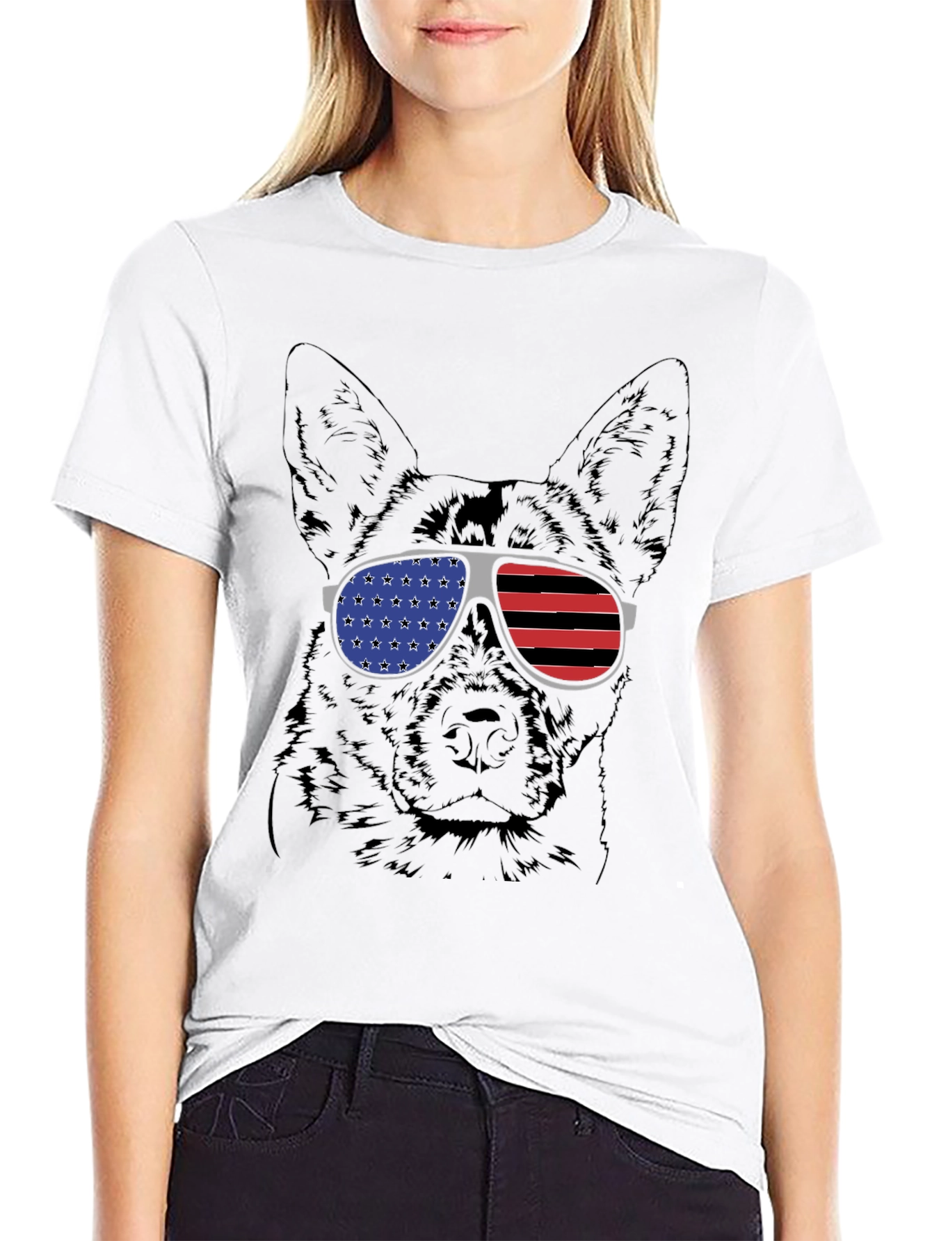 Patriotic Dog Graphic Tee - 9