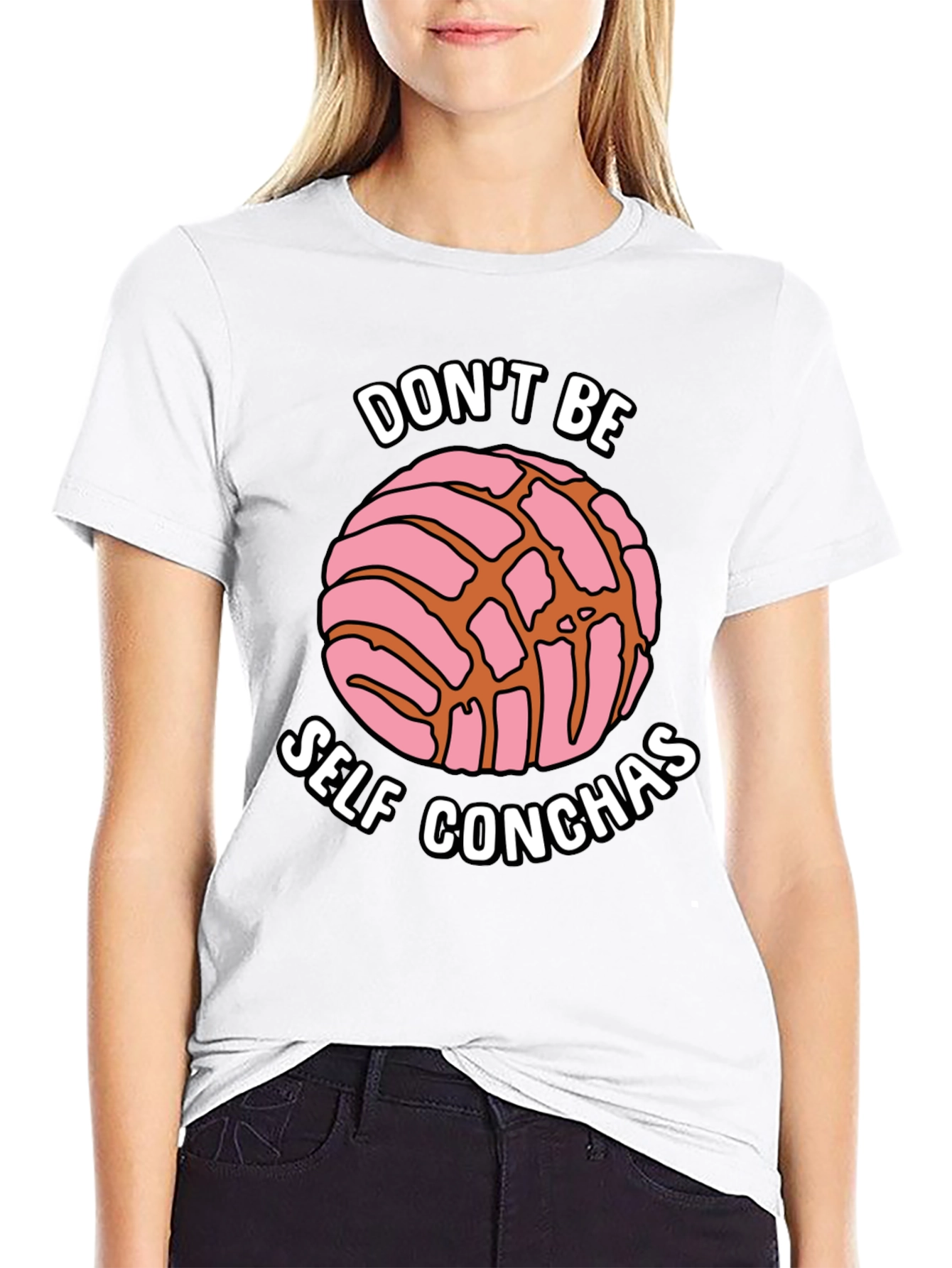 Black Don't Be Self Conchas T-Shirt view 9
