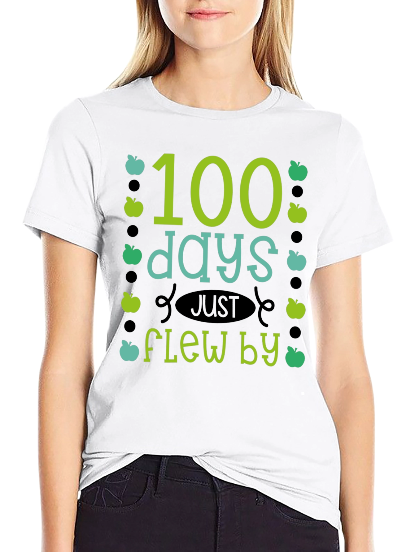 100 Days Flew By Teacher T-Shirt - 9