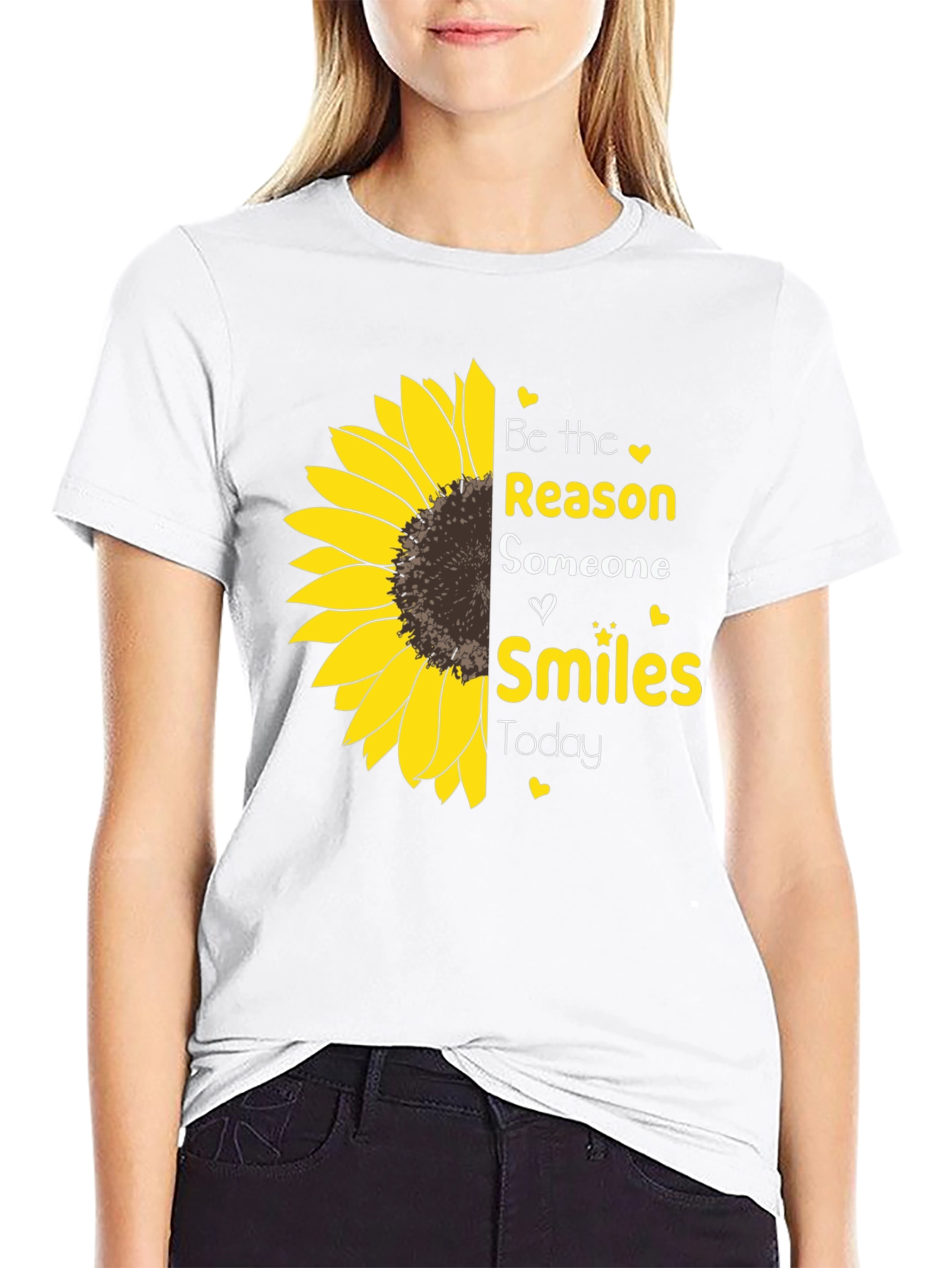 Black Sunflower Smiles Graphic Tee - Spread Joy view 9
