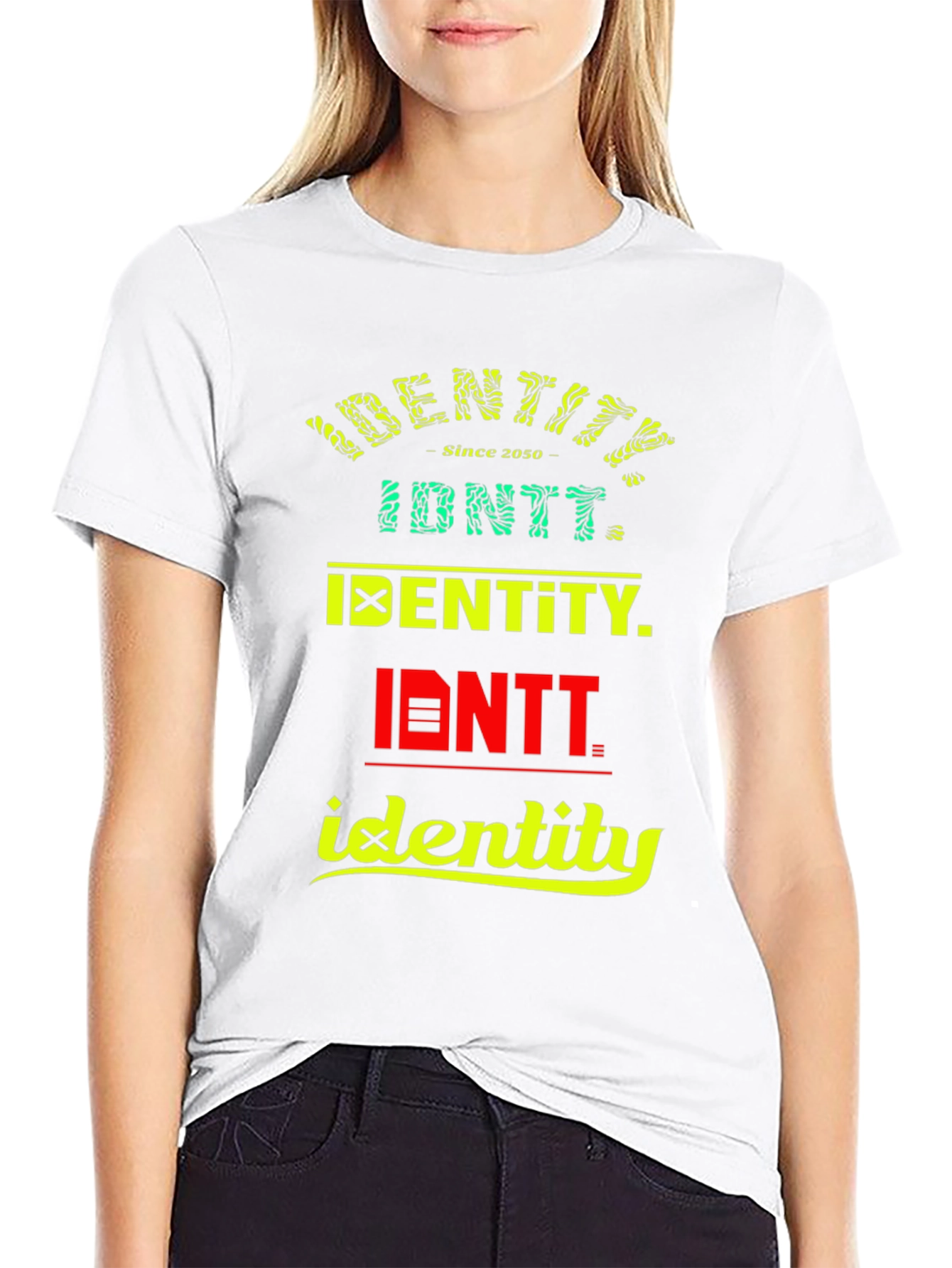Black Identity Graphic Print T-Shirt view 9
