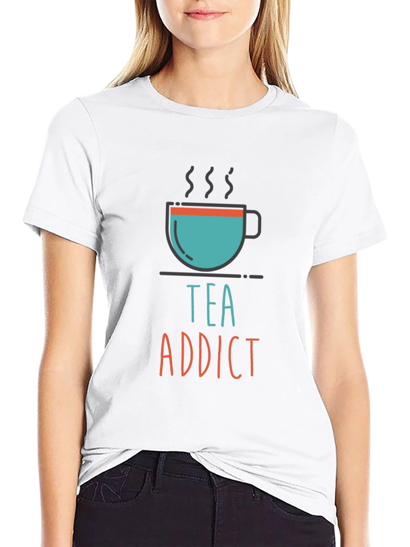 Black Tea Addict Graphic Tee - Unisex Casual T-Shirt view 9