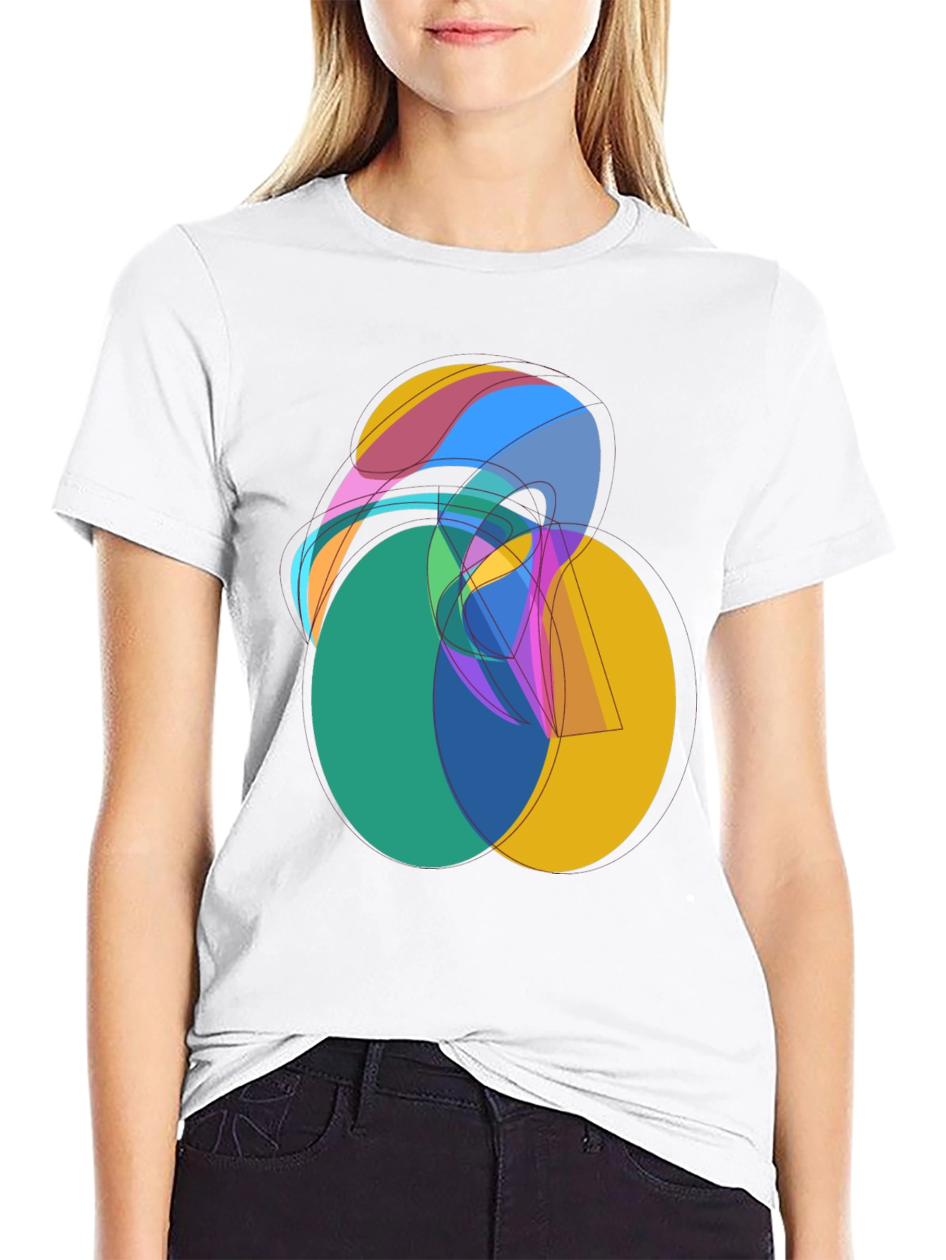 Abstract Graphic Tee - Modern Art Shirt - 9