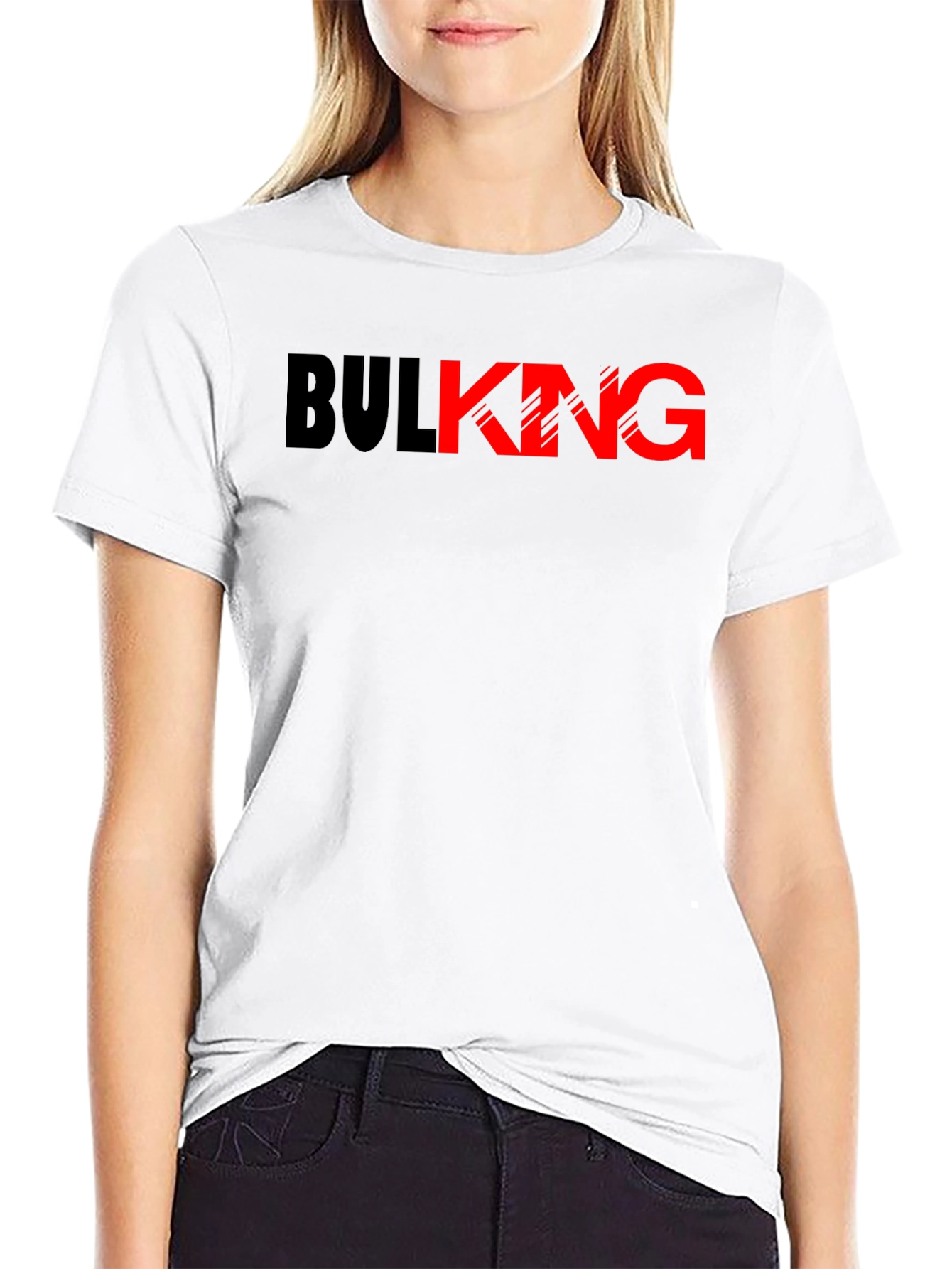 Black Bulking Graphic Tee - Black & Red view 9