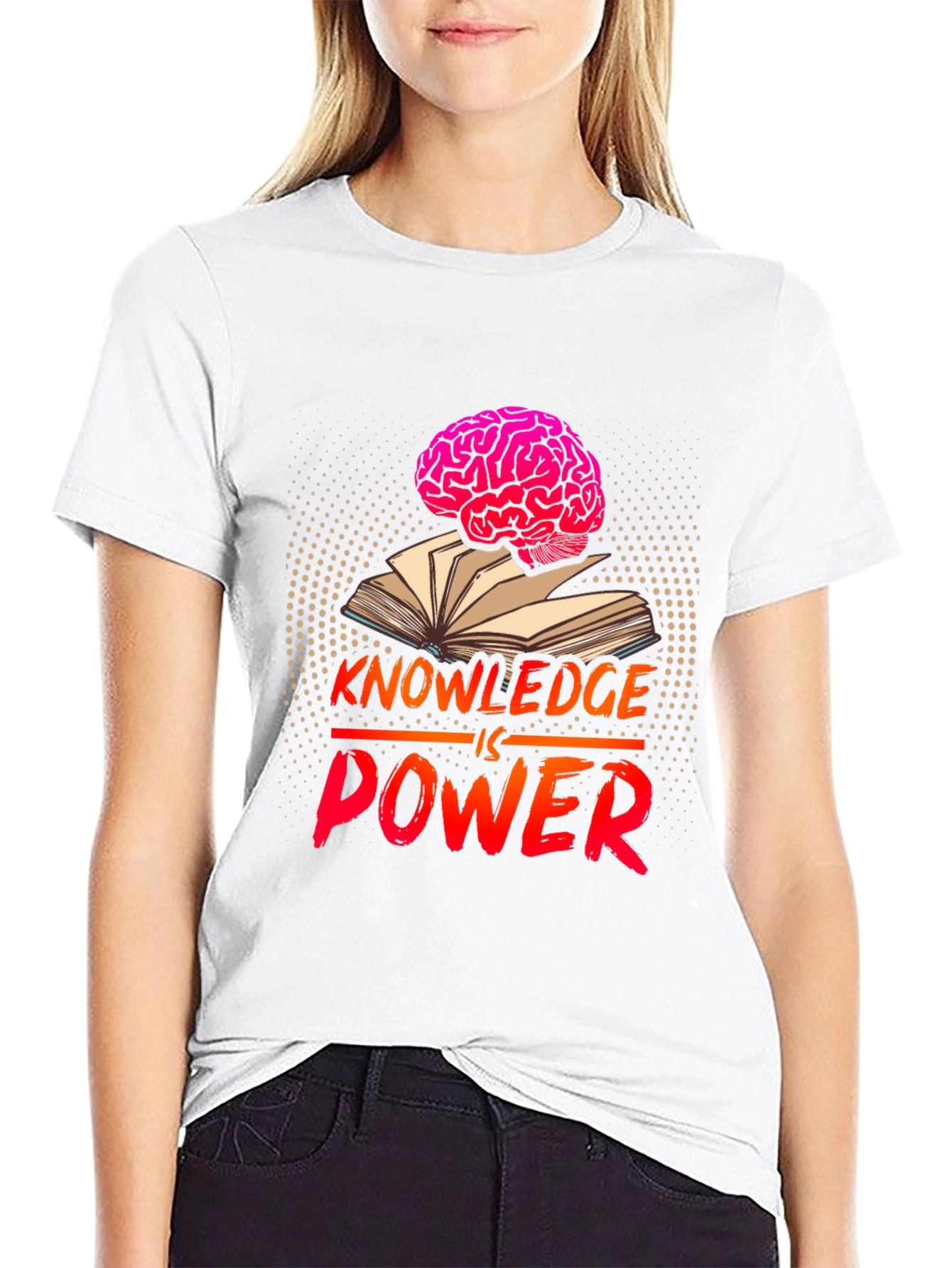 Black Knowledge is Power Graphic T-Shirt view 9
