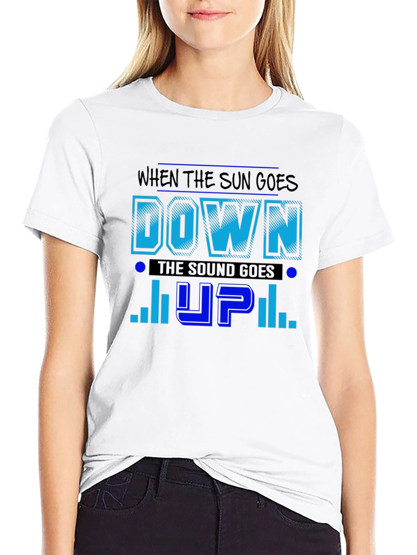 Black Sun Goes Down, Sound Goes Up T-Shirt view 9