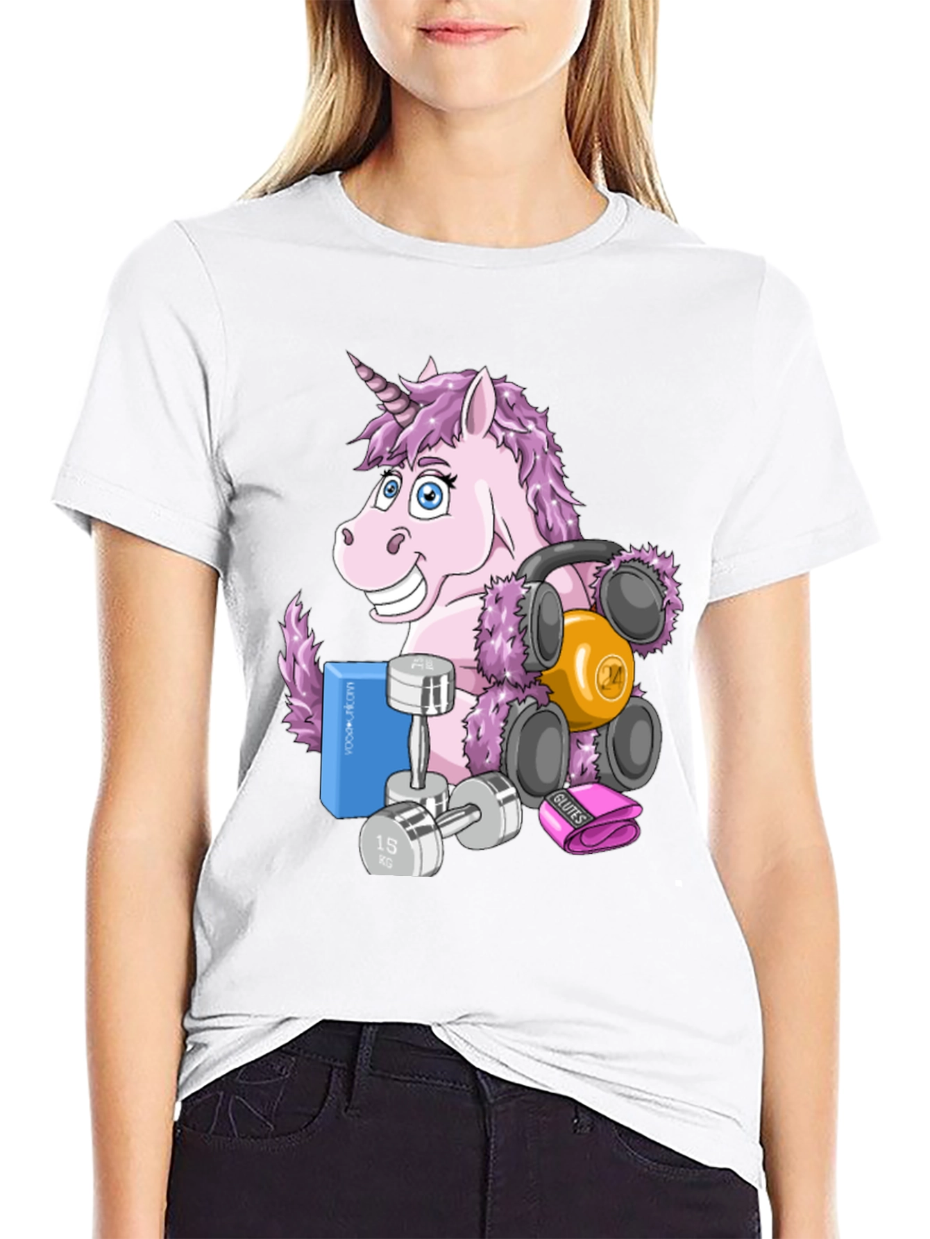 Black Unicorn Gym T-Shirt view 9