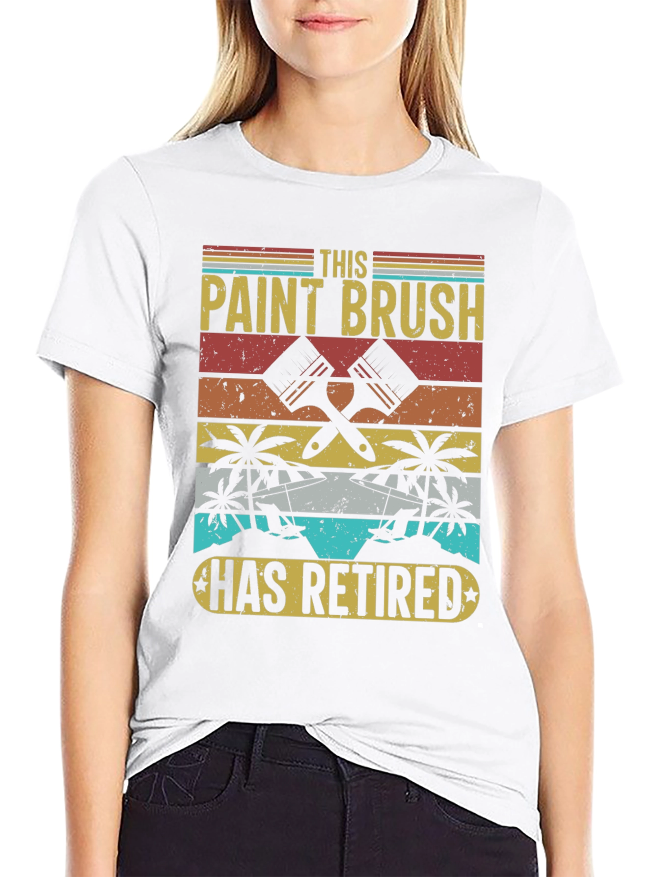 Retired Paint Brush T-Shirt - 9