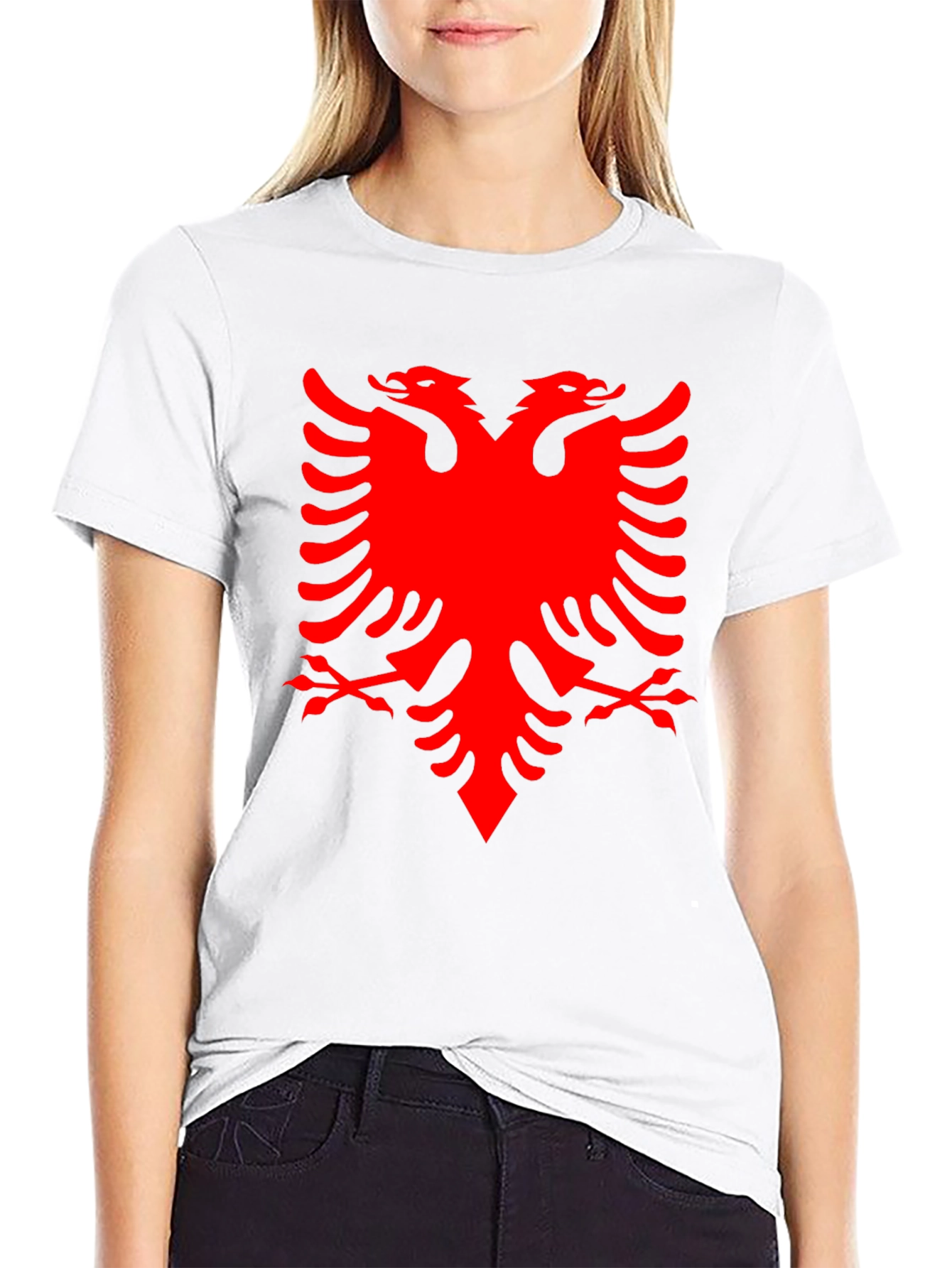 Albanian Eagle Graphic Tee - Black - 9