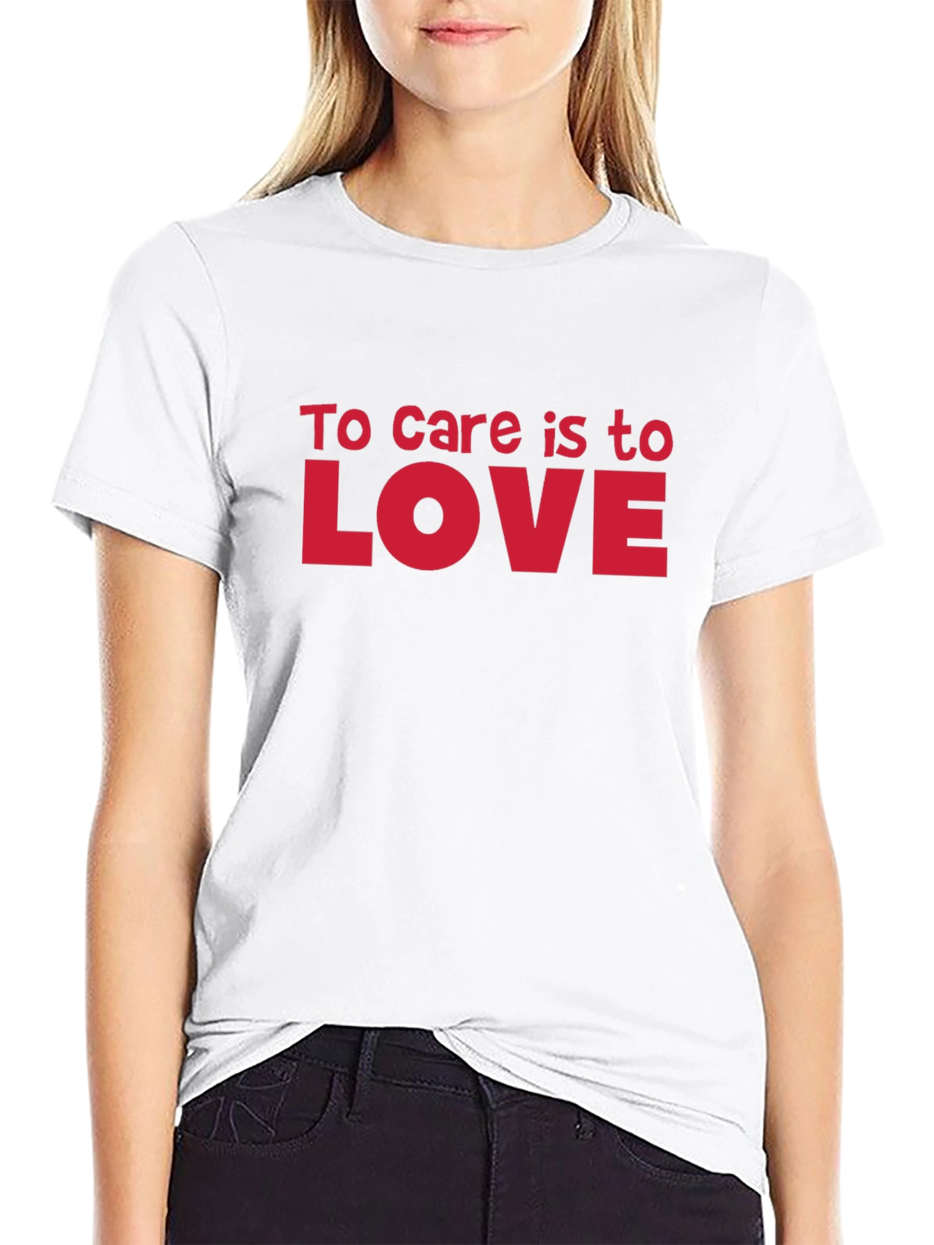 Black To Care Is To Love Black T-Shirt view 9