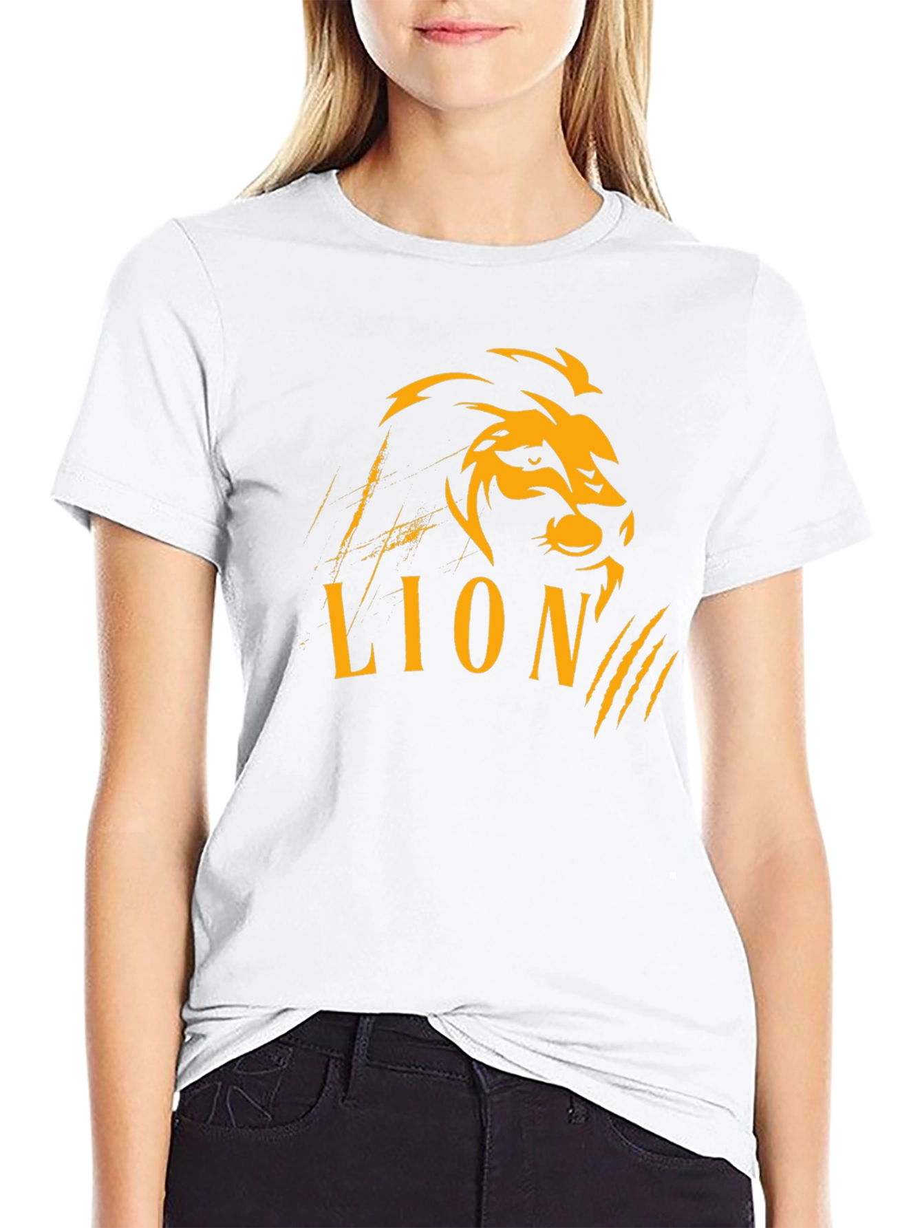 Black Black Lion Graphic Tee - Bold Style view 9