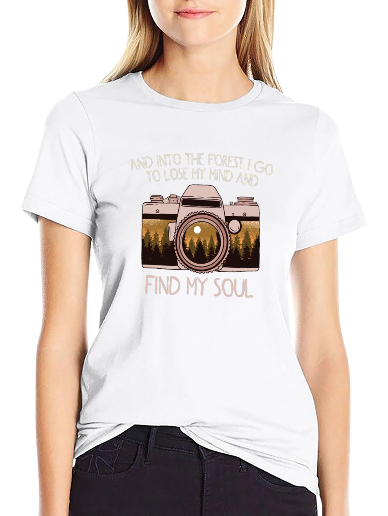 Black Forest Camera Graphic Tee - Lose My Mind Find My Soul Shirt view 9