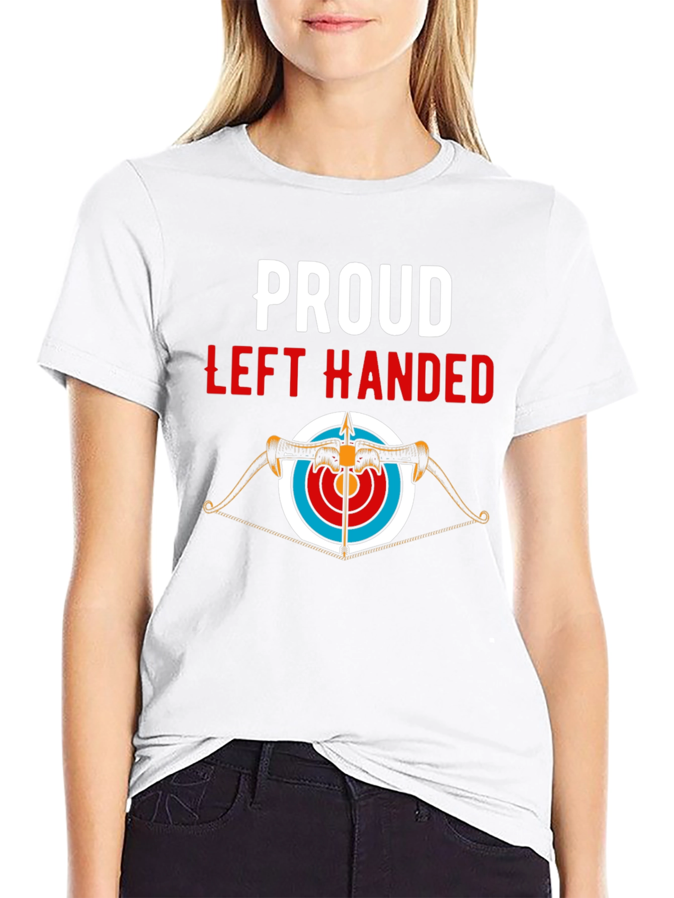 Black Proud Left-Handed Archer T-Shirt - Black view 9